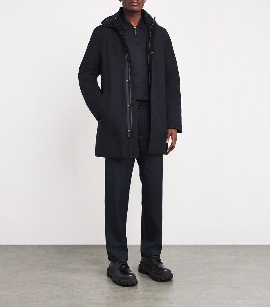 Water-Resistant Down-Filled Coat NAVY Image 2