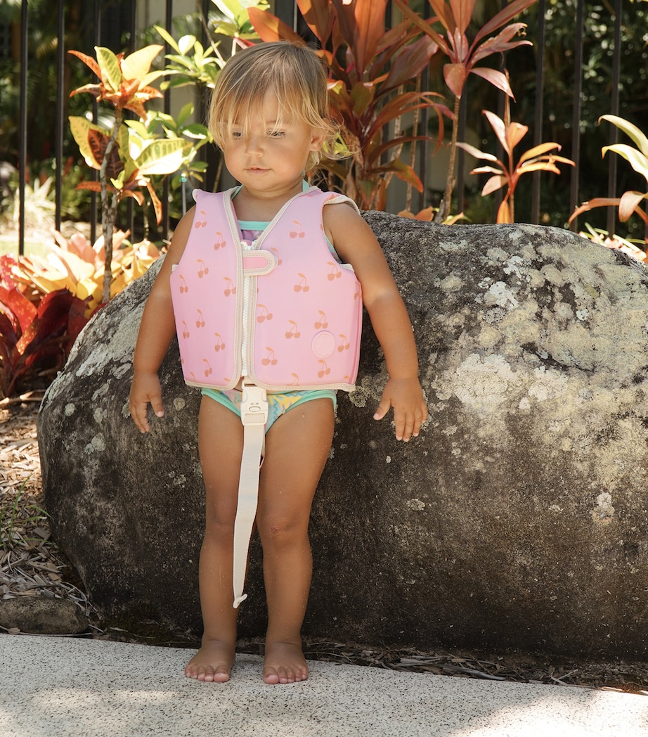 Sunnylife Kids Cherry Print Swimming Vest (2-3 Years) Cotton Candy Image 4