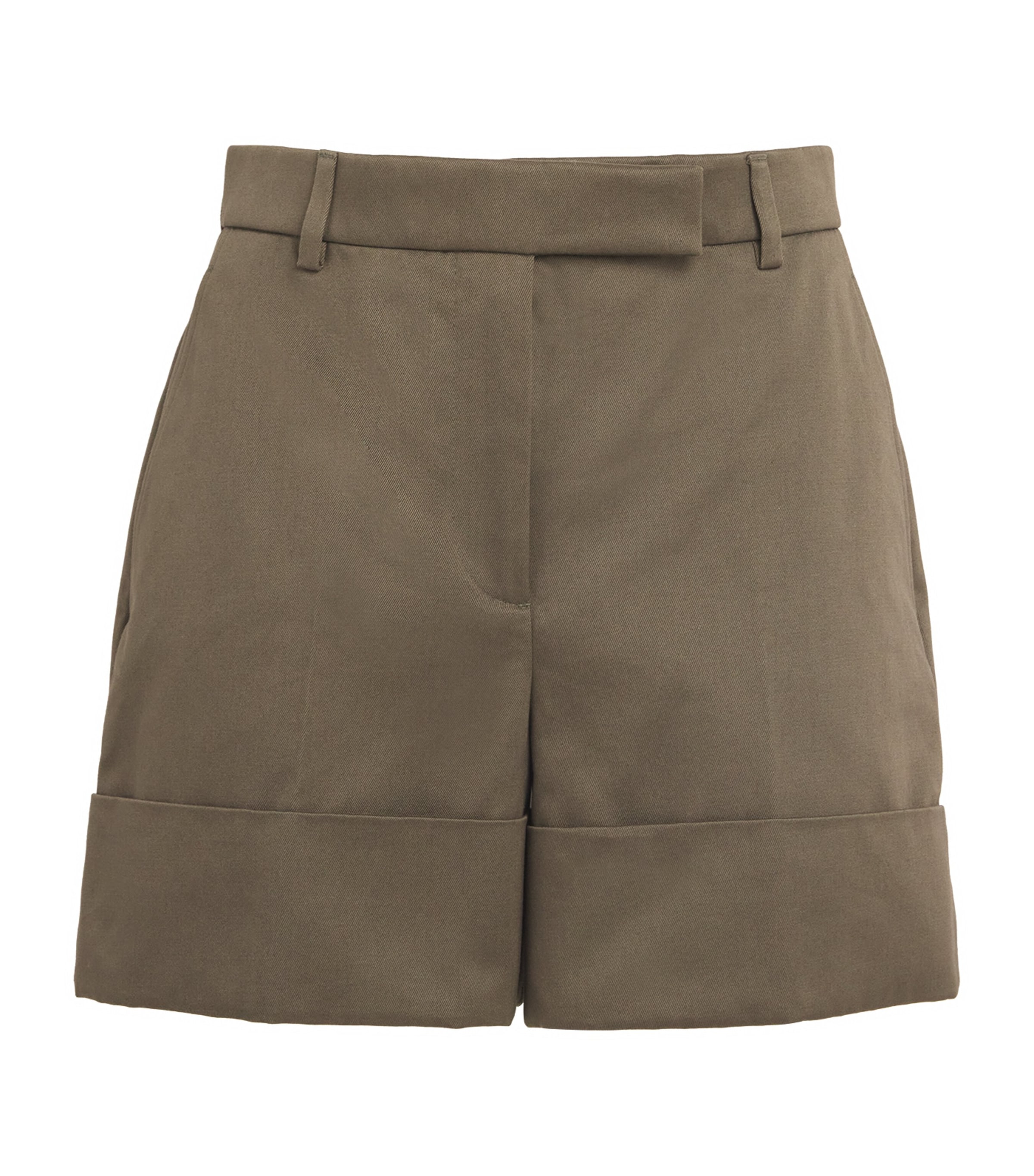 Thom Browne Cotton Twill Sack Shorts In Green