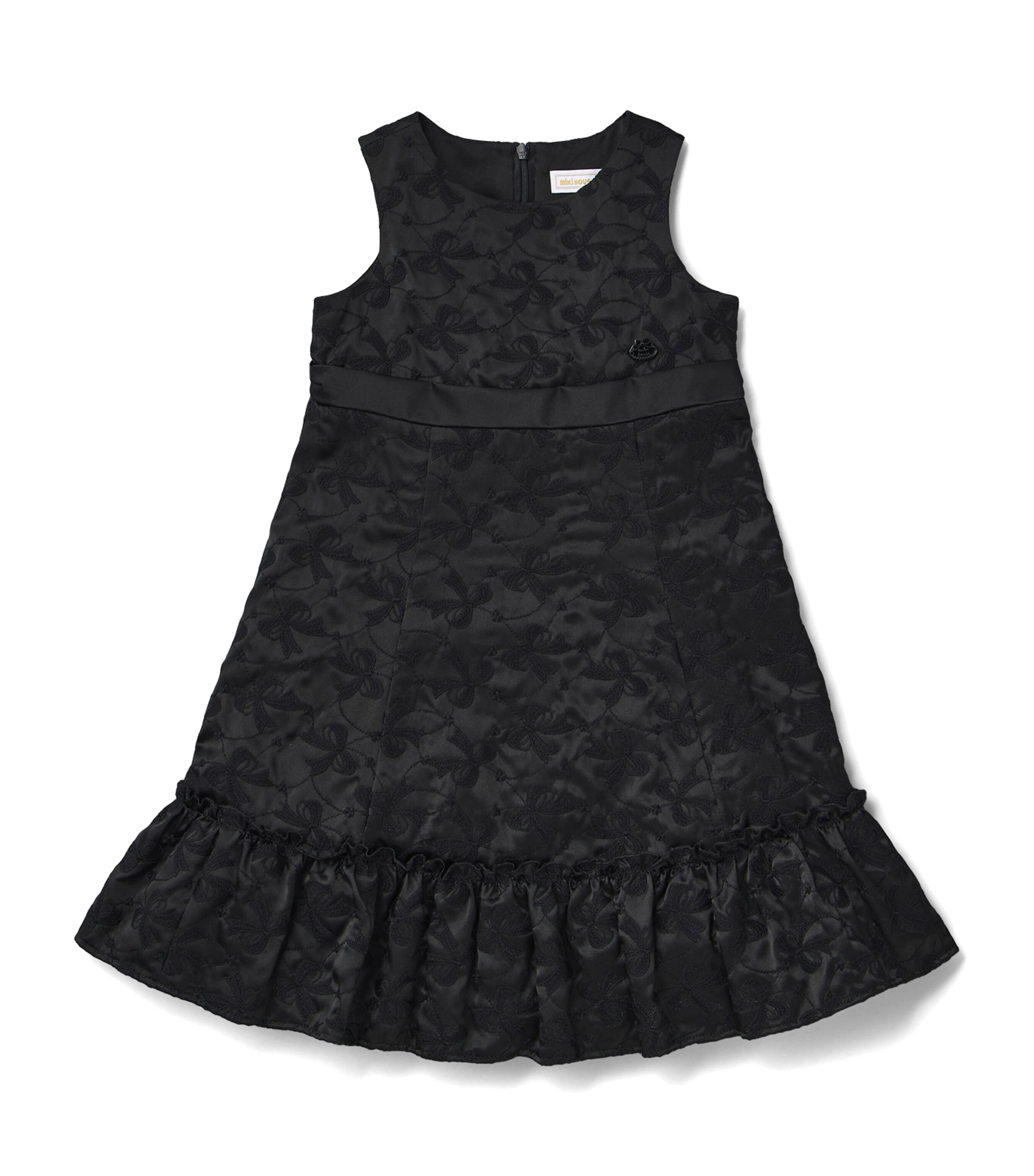 Silk Bow Embroidery Dress (3-7 Years) 5 Image 1