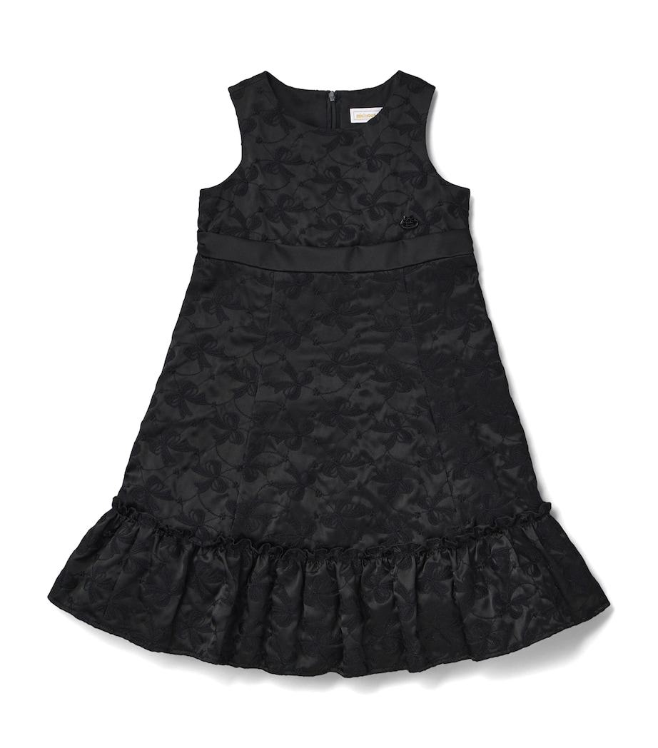 Silk Bow Embroidery Dress (3-7 Years) 5 Image 1