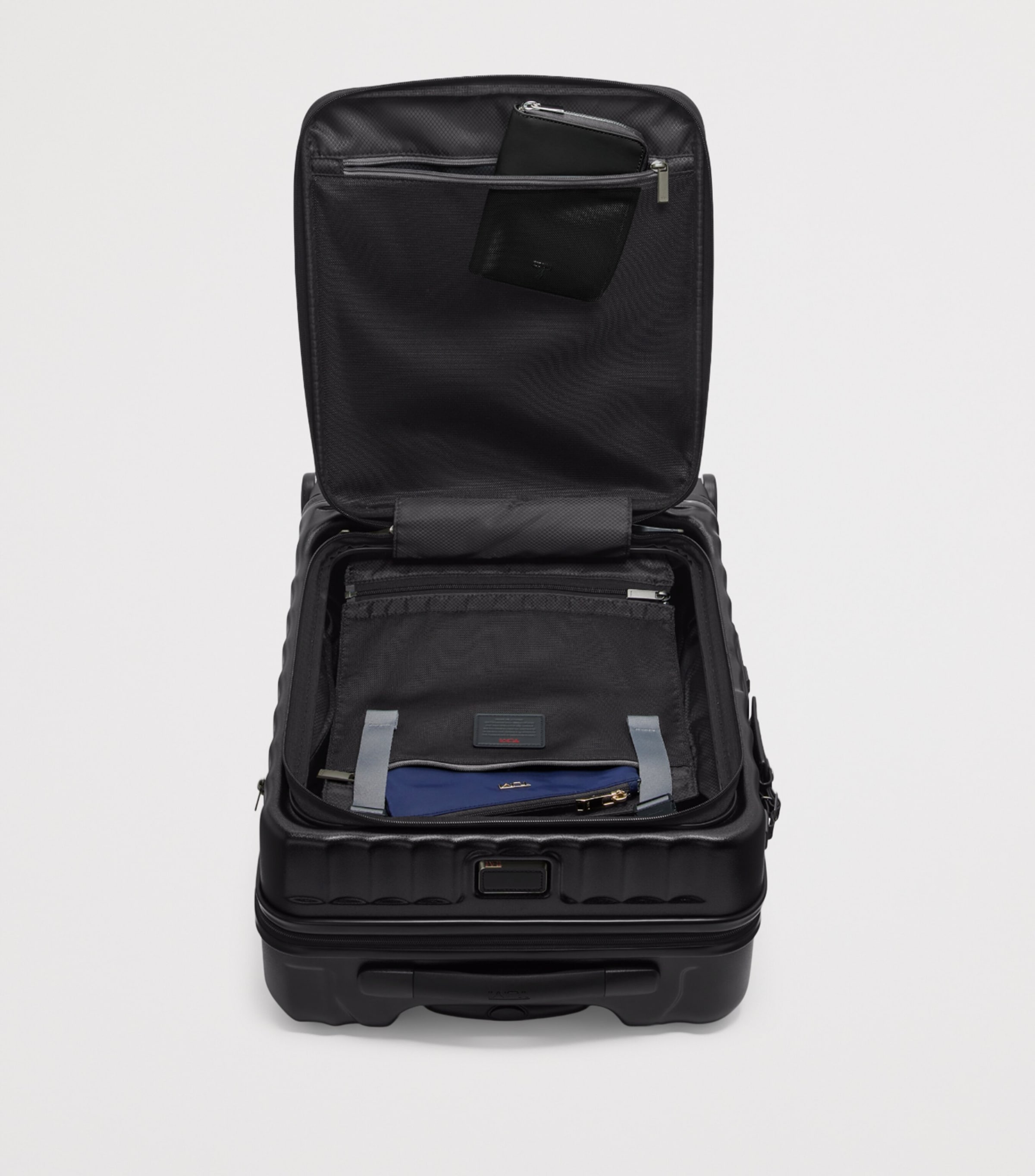 Tumi Large 19 Degree Front Access Expandable Cabin Suitcase (55cm) Black Textured Image 8