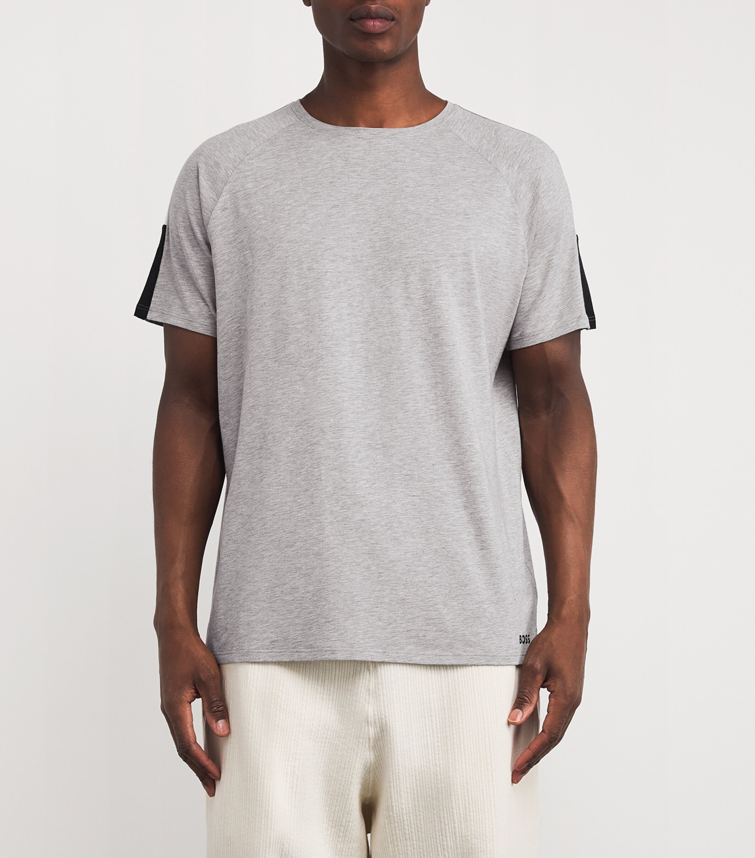 Cotton-Blend T-Shirt 033-MEDIUM GREY Image 3