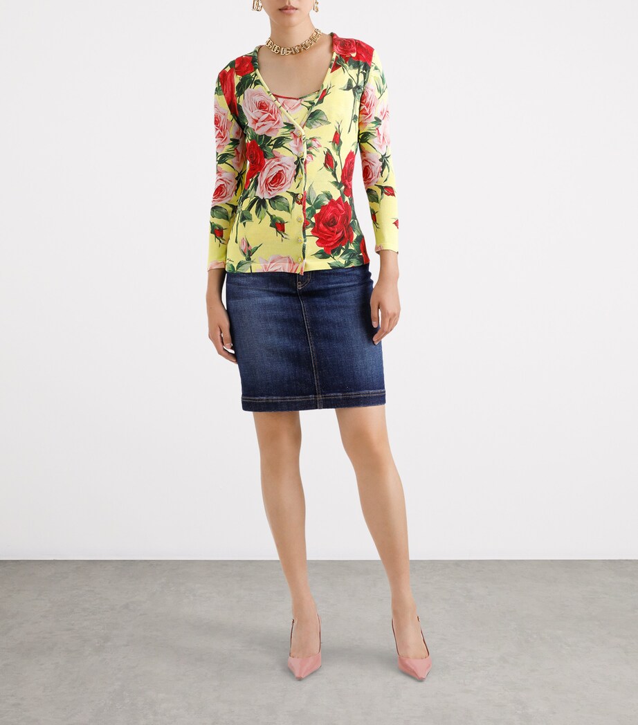 Silk Floral Cardigan HG5JD-BOUQUET Image 5