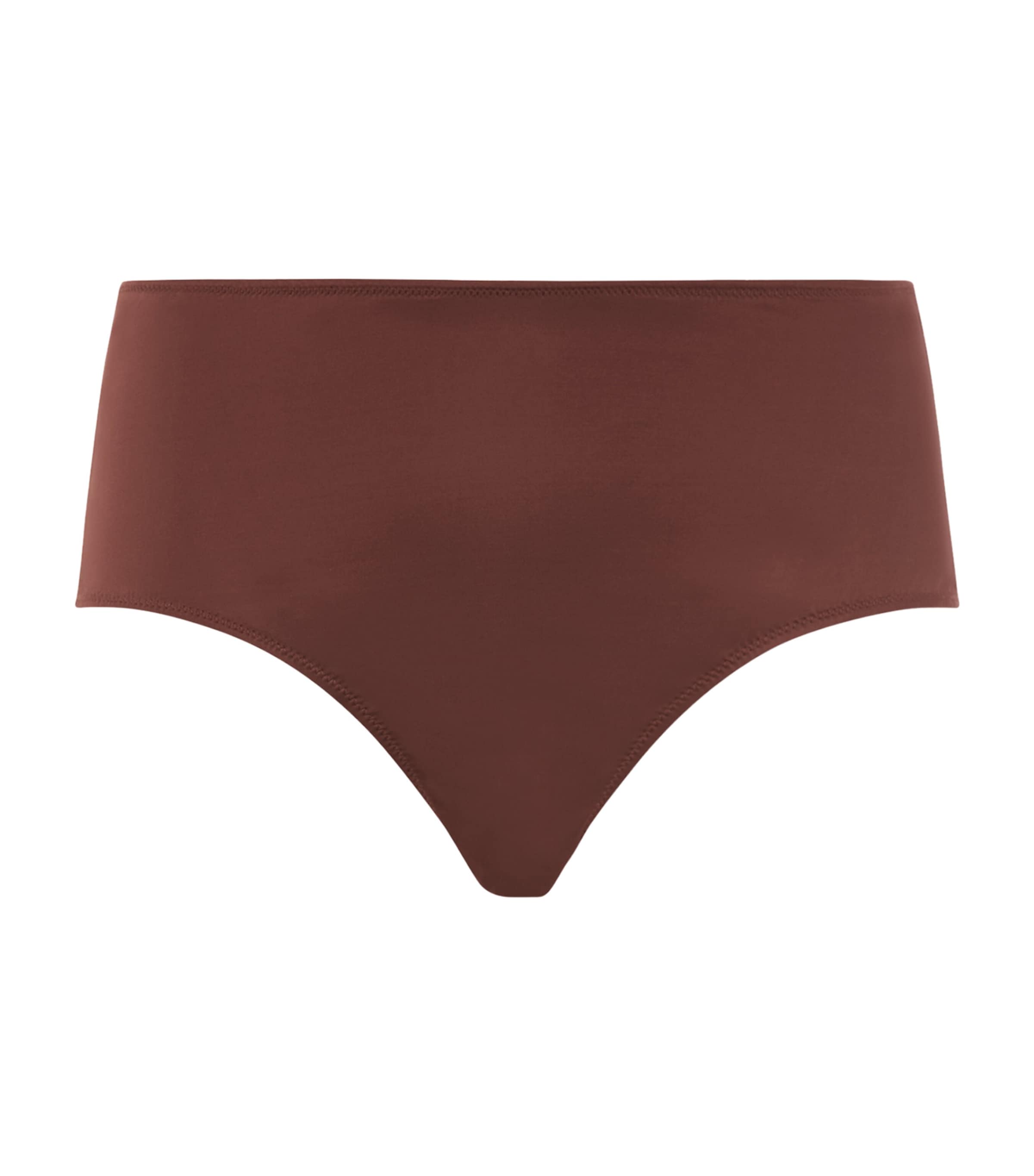 Hanro Womens Azelia Maxi Briefs Cinnamon Image 1