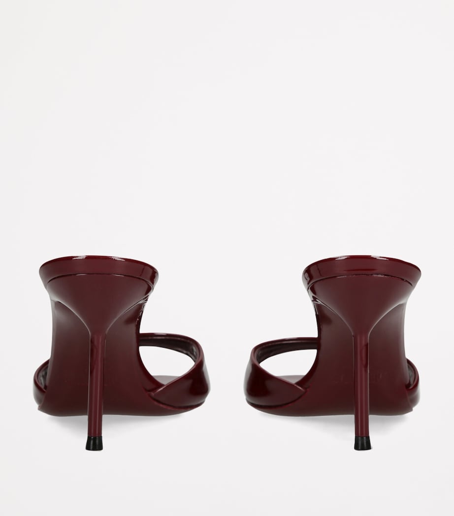Patent Leather Lidia Mules 70 WINE Image 2