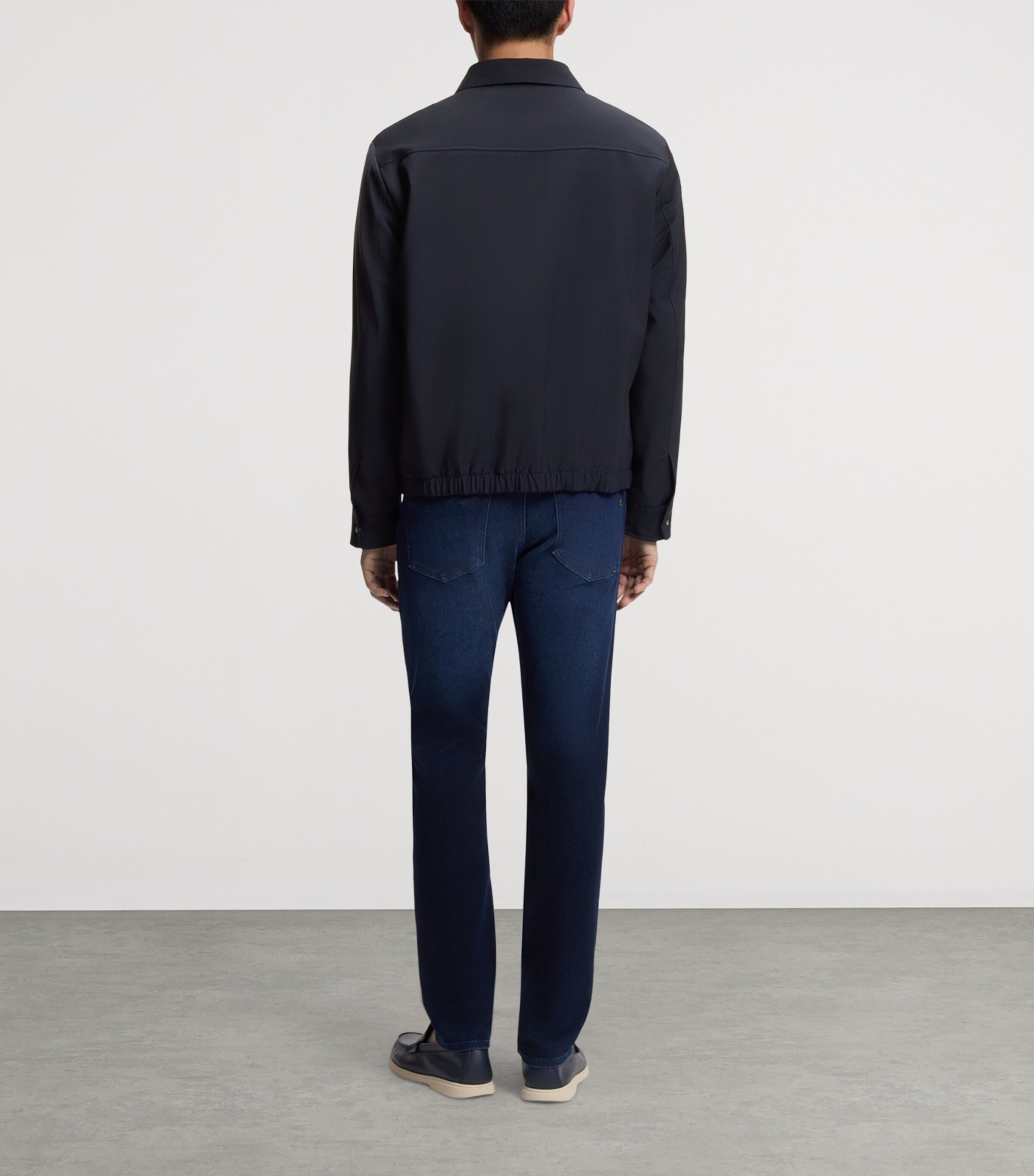 BOSS Mens Wool-Blend Relaxed Overshirt Image 3