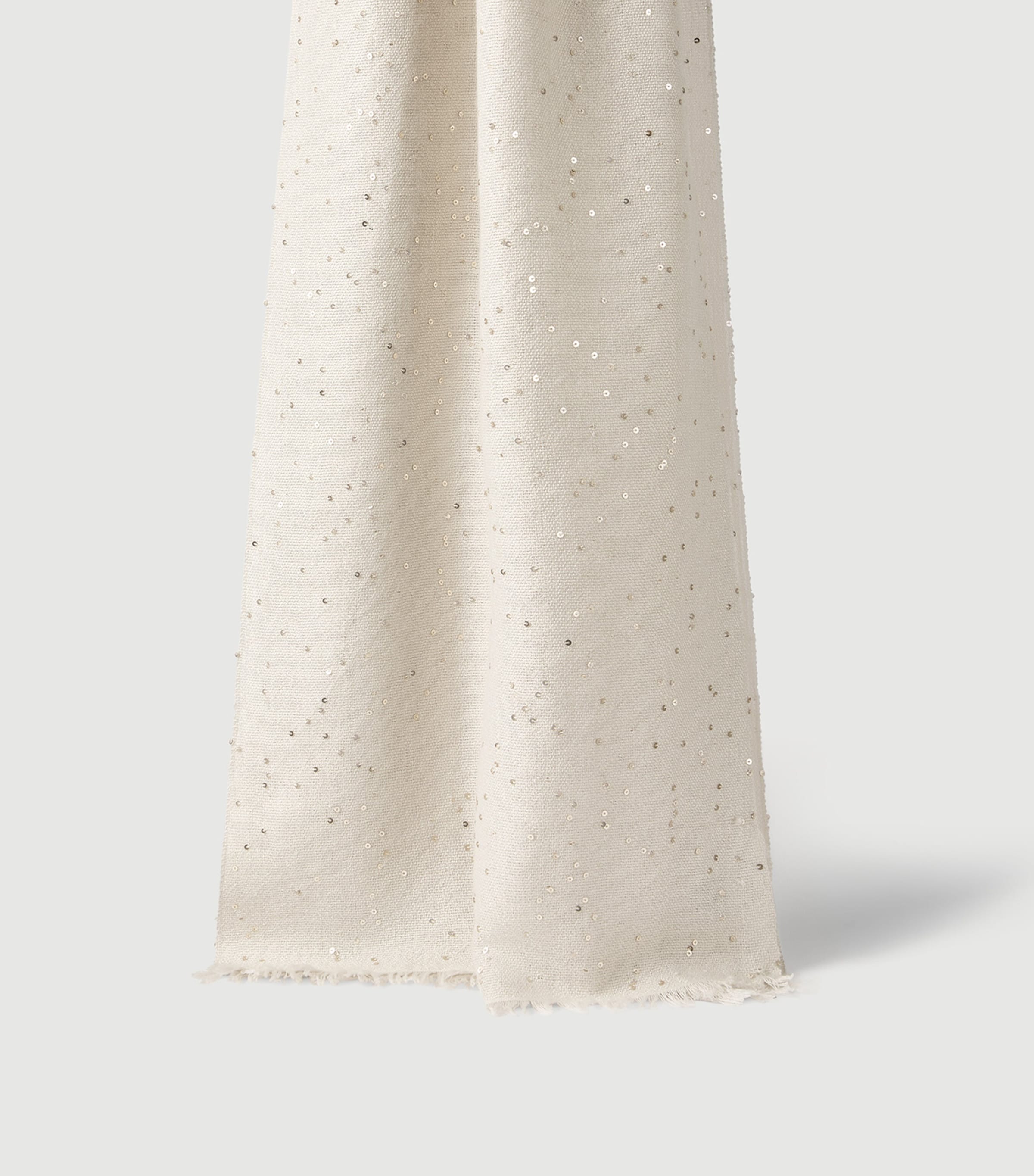 Brunello Cucinelli Womens Cashmere-Silk Embellished Scarf Image 2