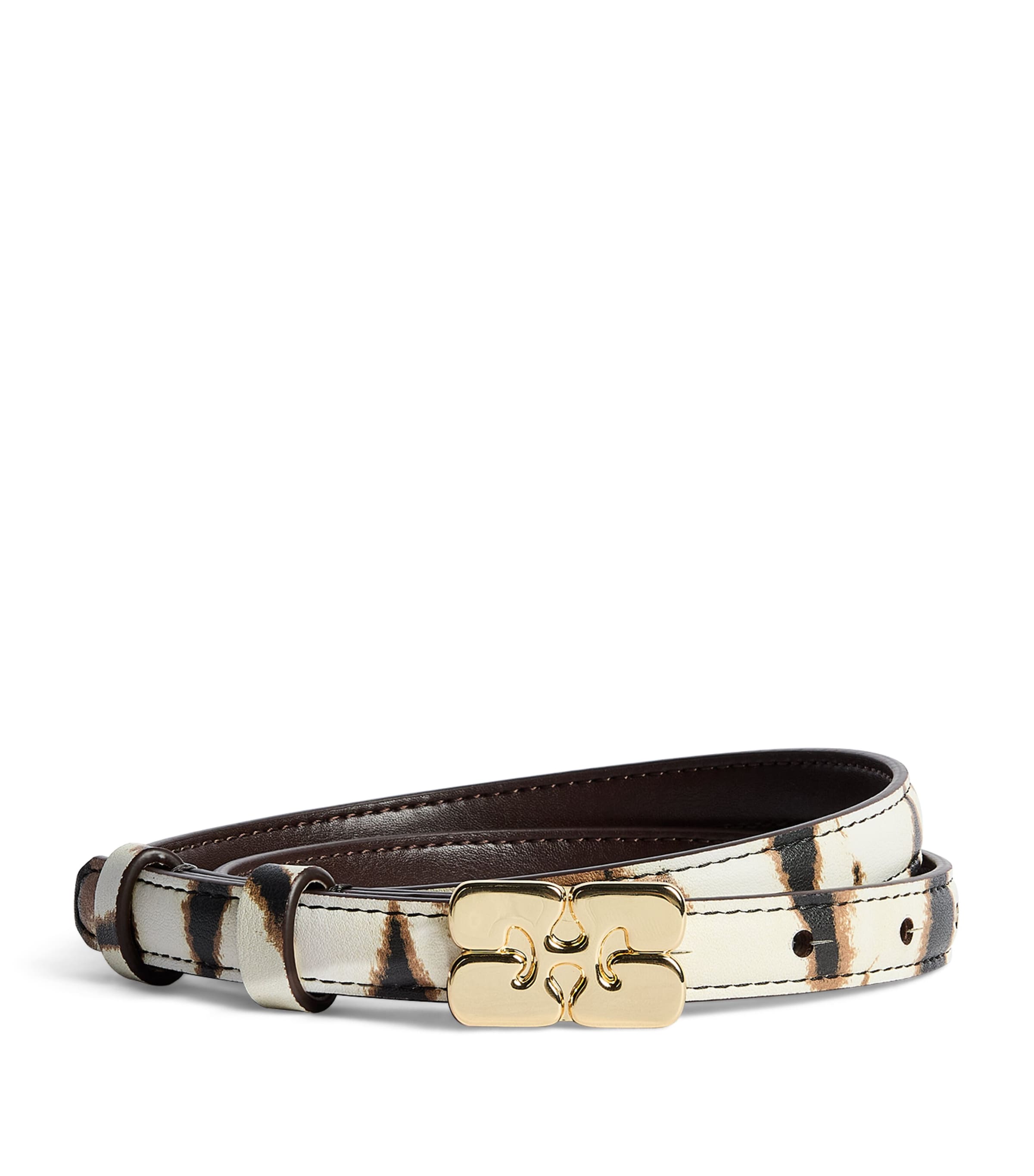 GANNI Small Kat Belt Egret Image 1