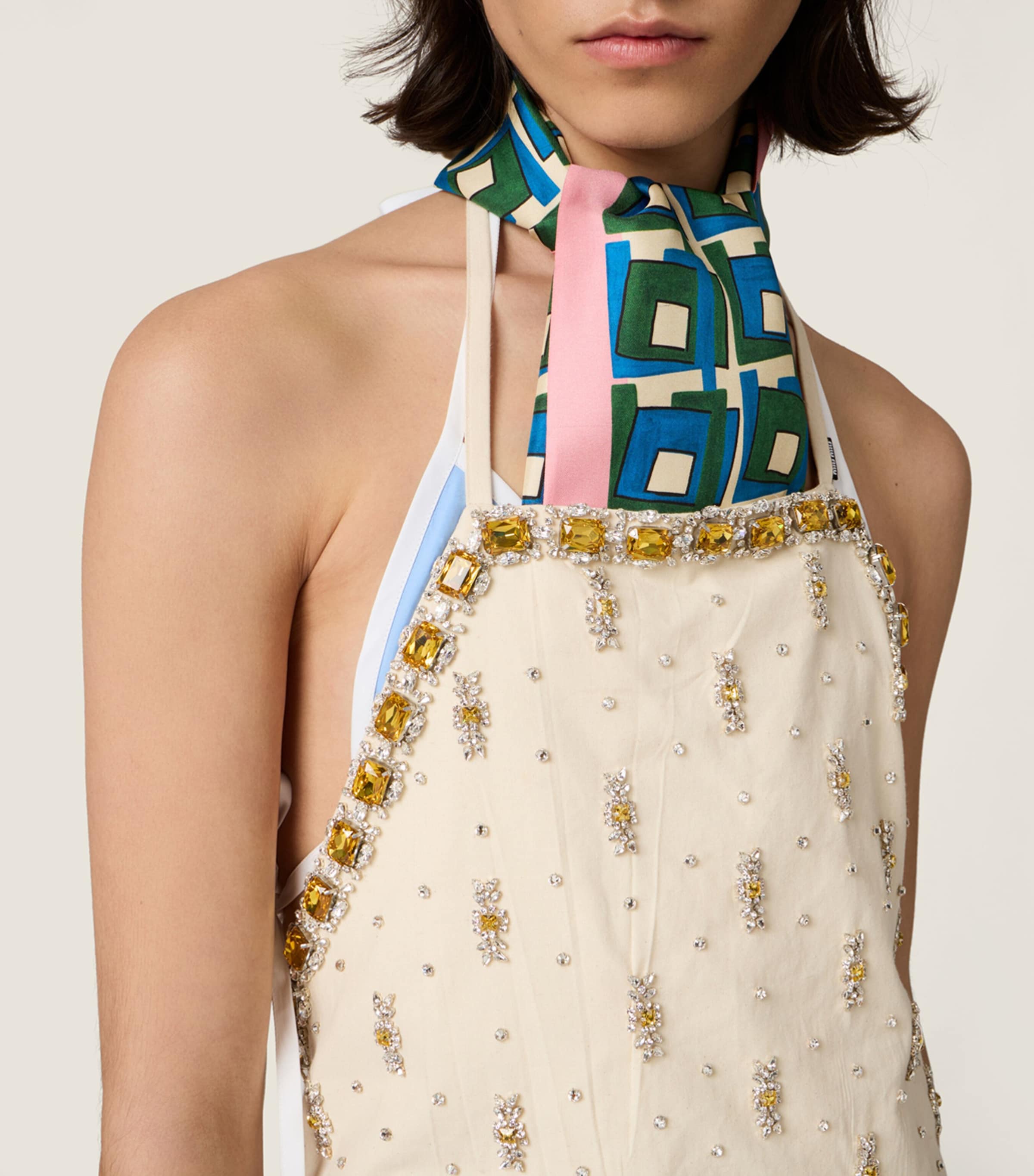 Miu Miu Silk Printed Scarf Image 2