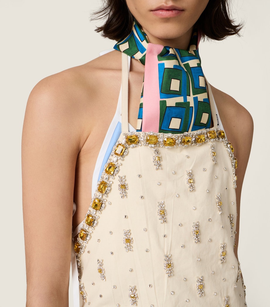 Miu Miu Silk Printed Scarf Image 2