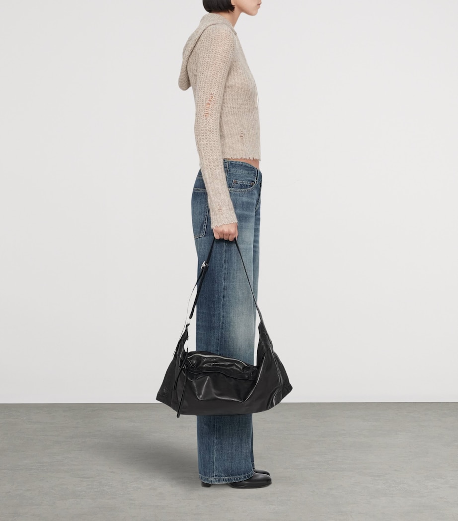 AllSaints Womens Mabel Hoodie Pebble Grey Image 6
