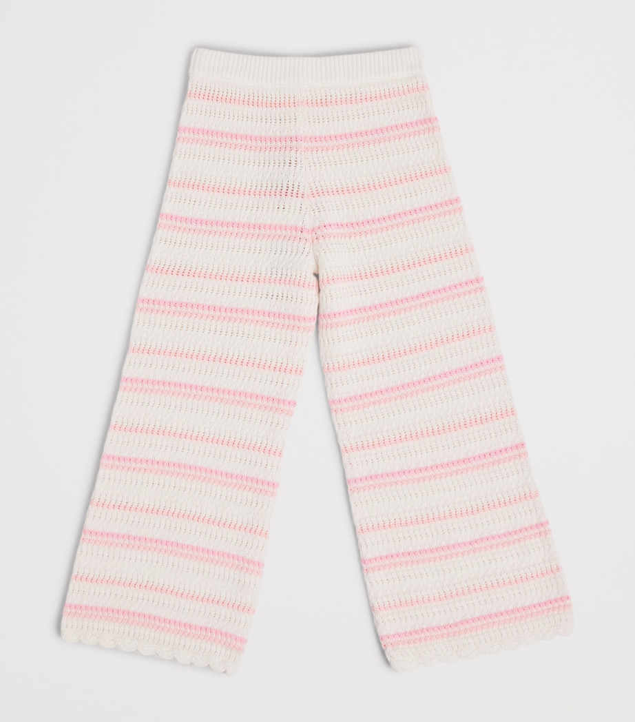 LoveShackFancy Crochet Fawna Trousers (2-6 Years) Marstmarbella Stripe Image 2