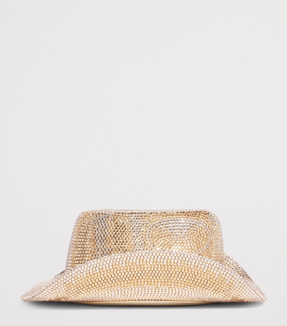 Crystal Cowboy Hat Cheyenne Clutch Bag SPRMT PROSECCO MUTLI Image 3