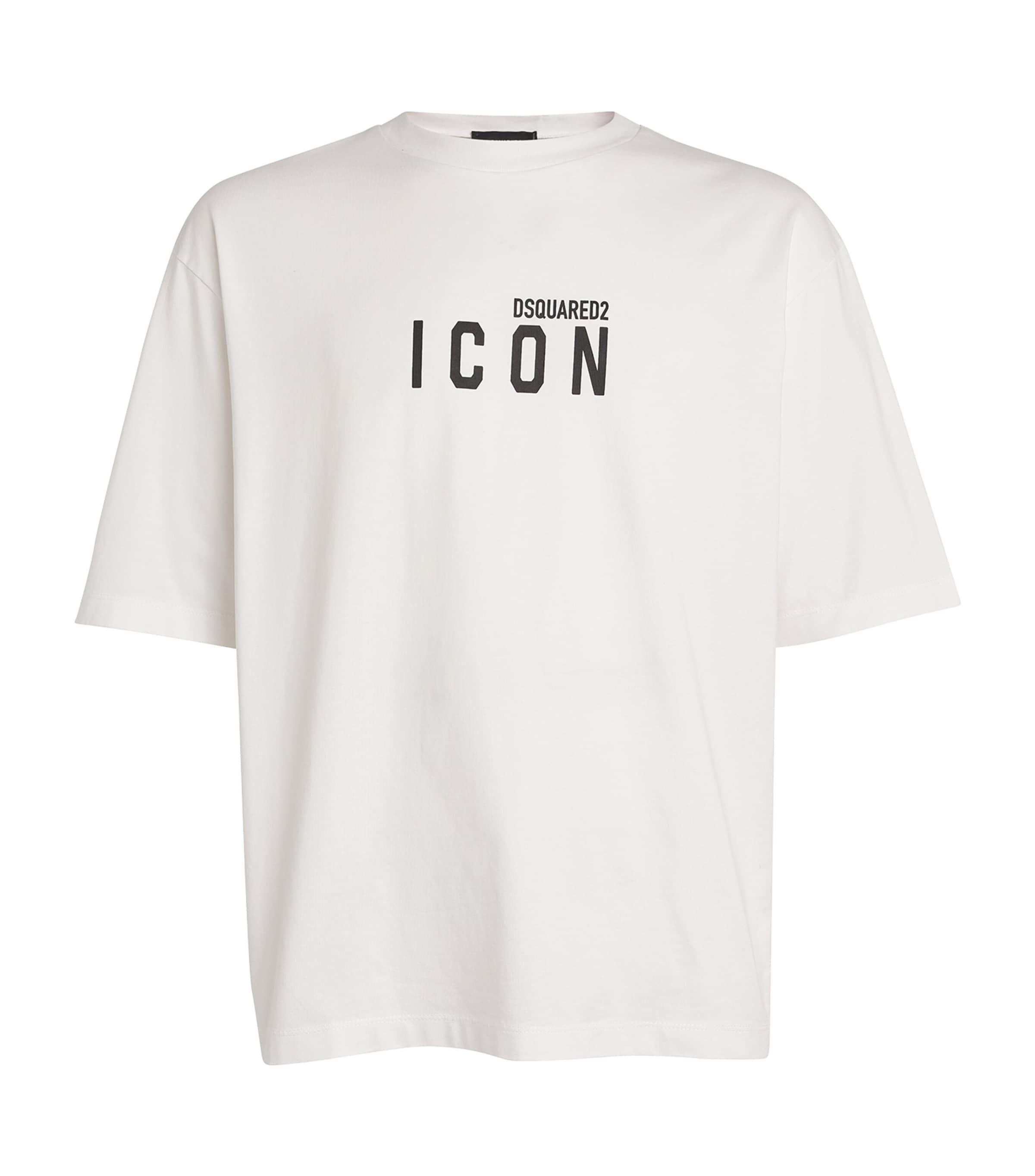 Dsquared2 Cotton Icon Logo T-shirt In White