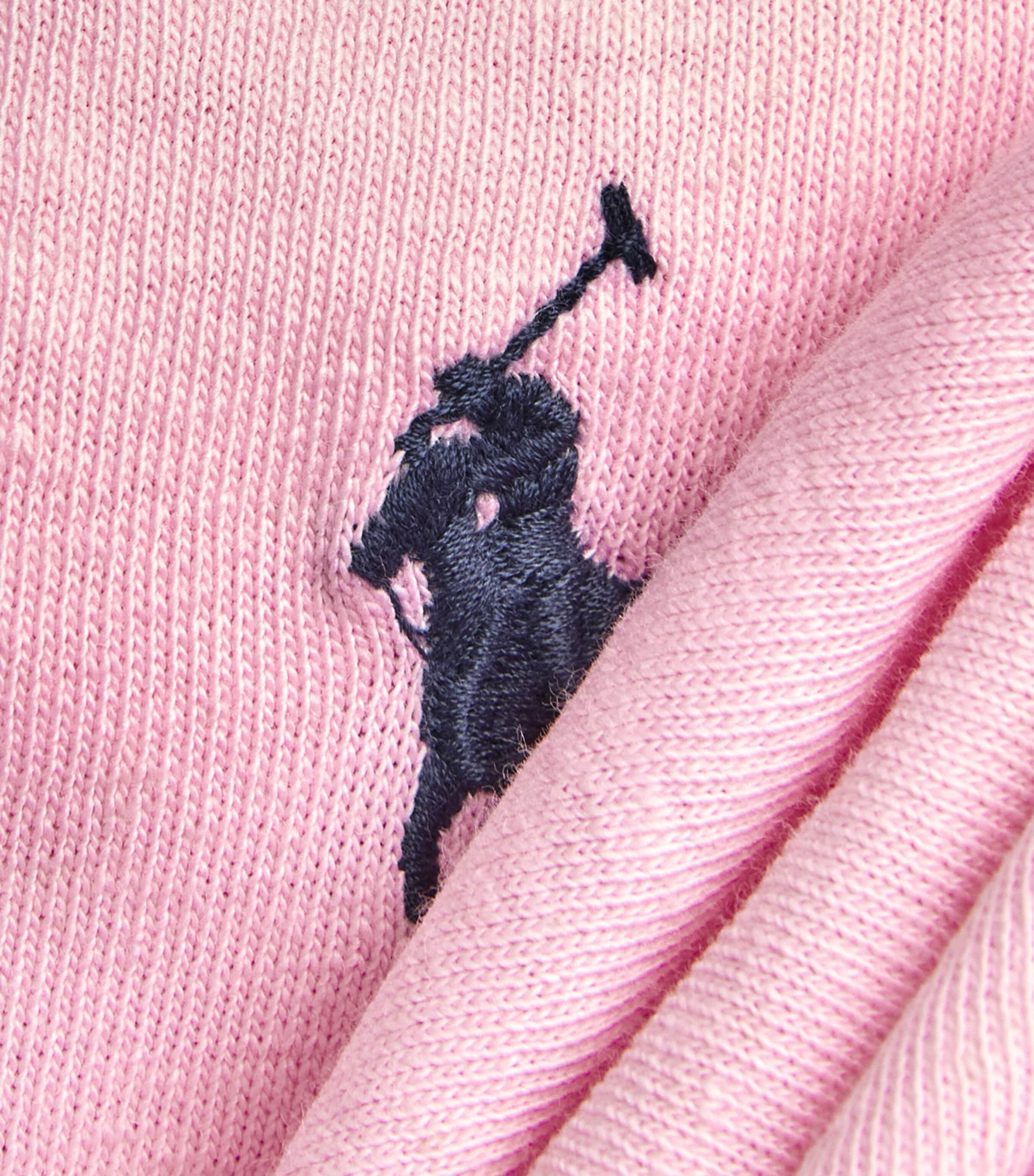Polo Ralph Lauren Mens Cotton-Linen Open-Collar Polo Shirt Garden Pink Image 6