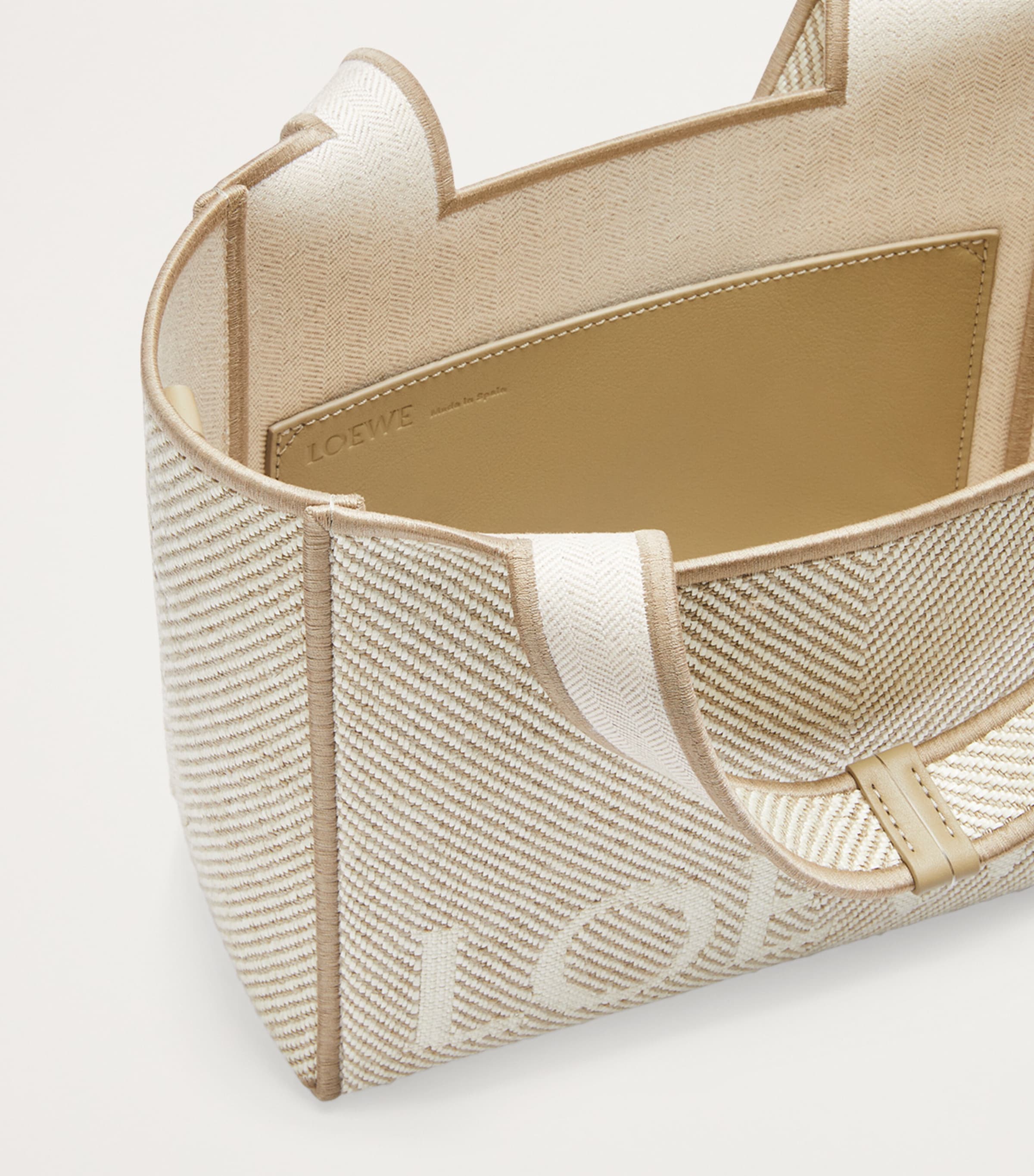 Small Canvas Font Tote Bag ECRU Image 5