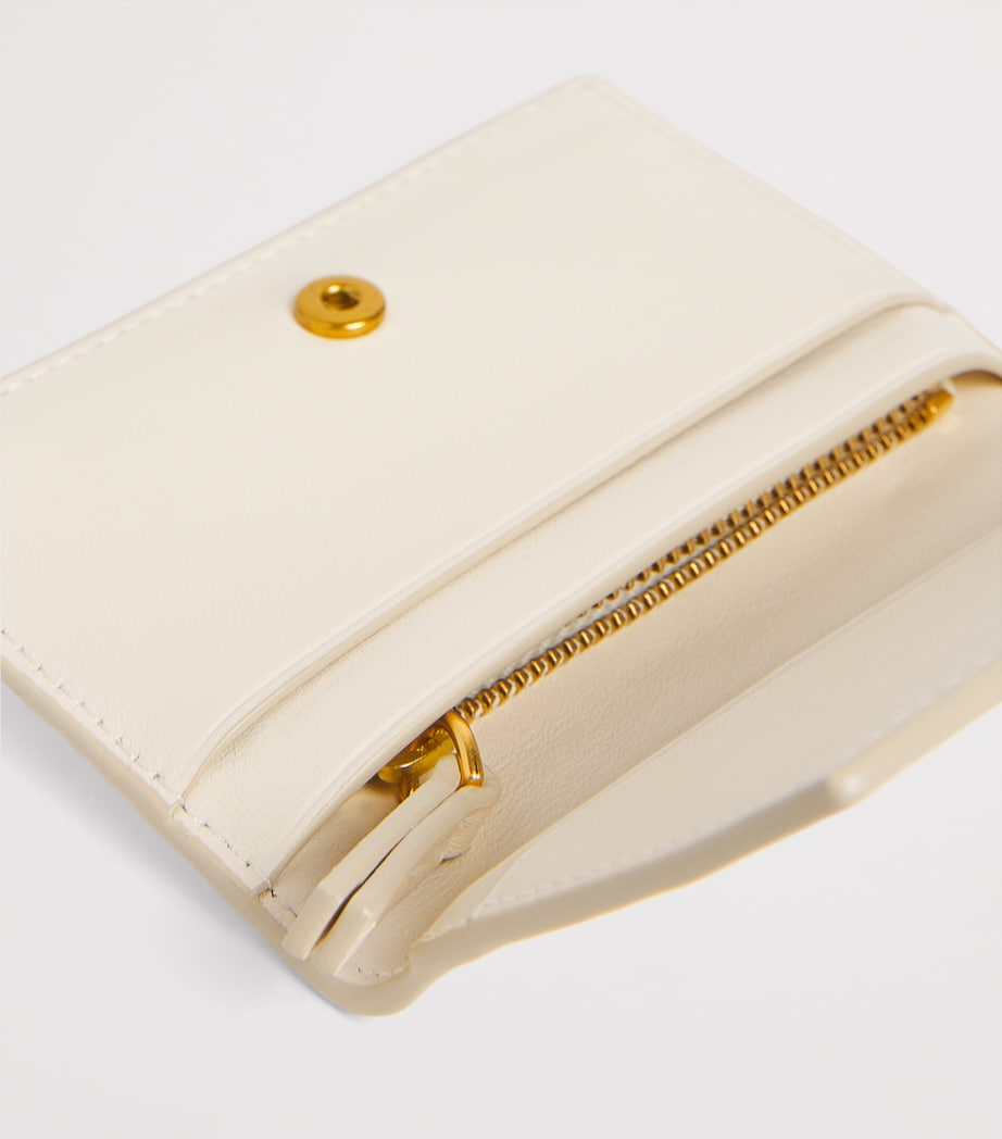 Leather Polo Bear Wallet IVORY Image 4