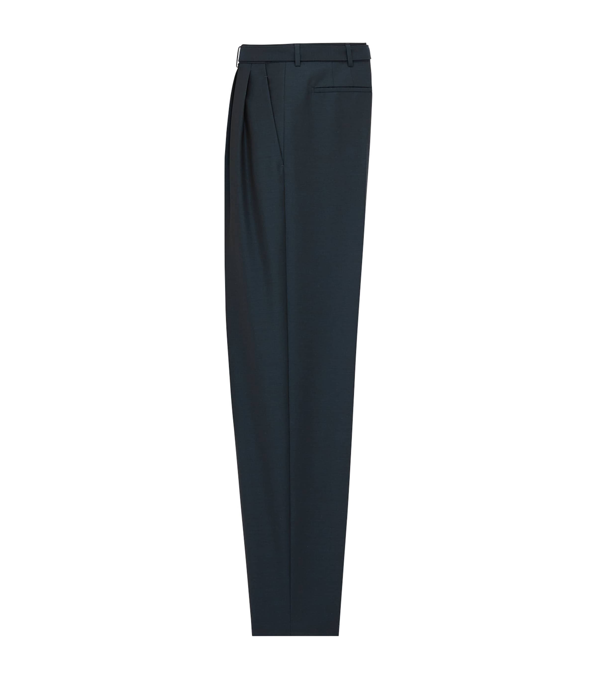 Wool-Mohair Pleated Trousers 3204 Image 2