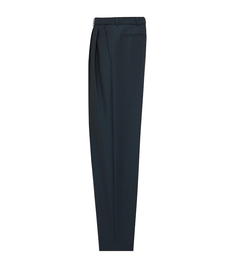 Wool-Mohair Pleated Trousers 3204 Image 2