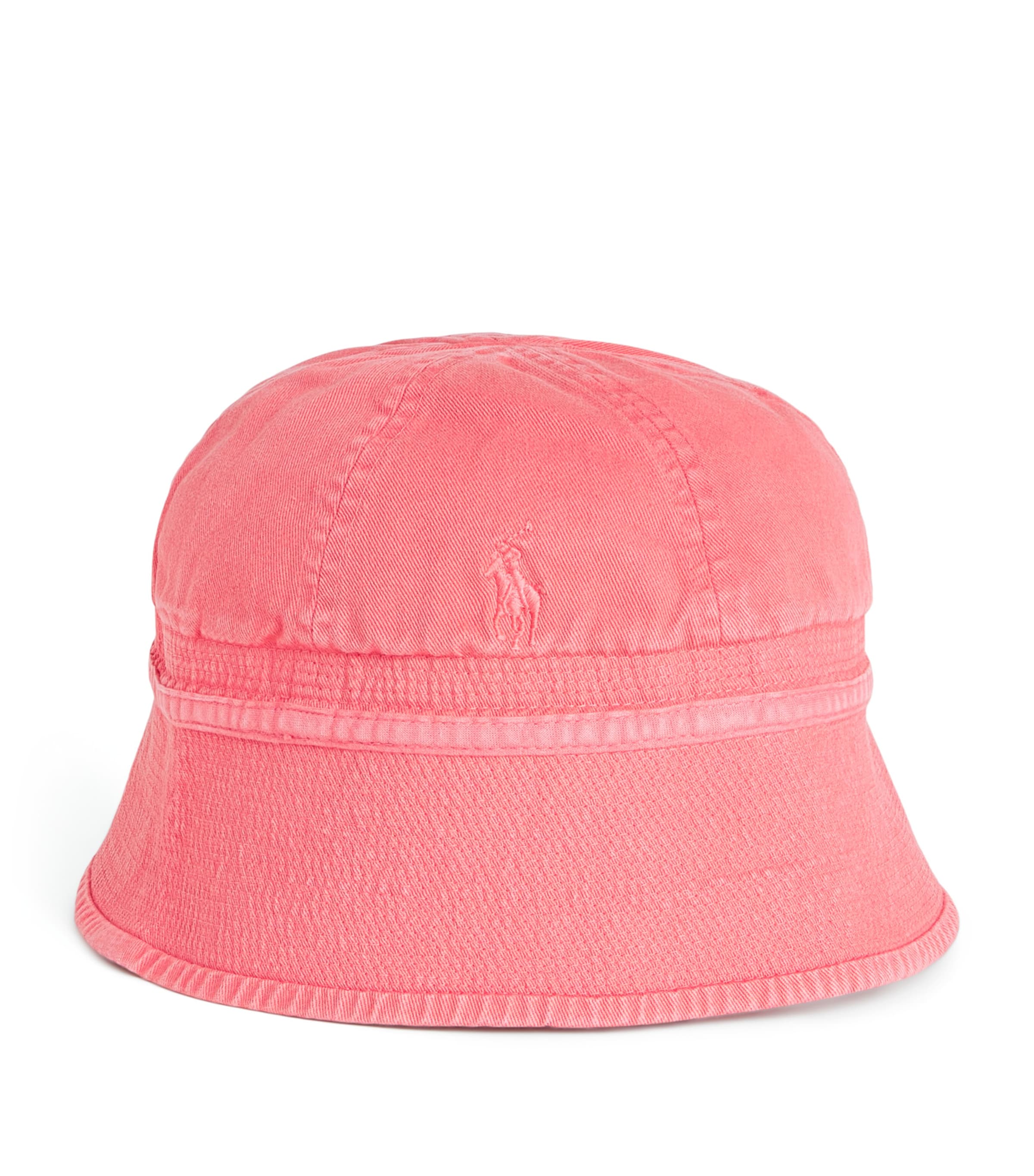 Polo Ralph Lauren Twill Garment-dyed Bucket Hat In Red