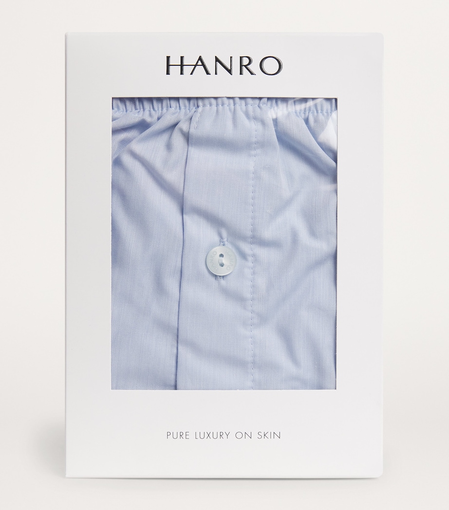 Cotton Woven Boxer Shorts 1033/LIGHT BLUE Image 4