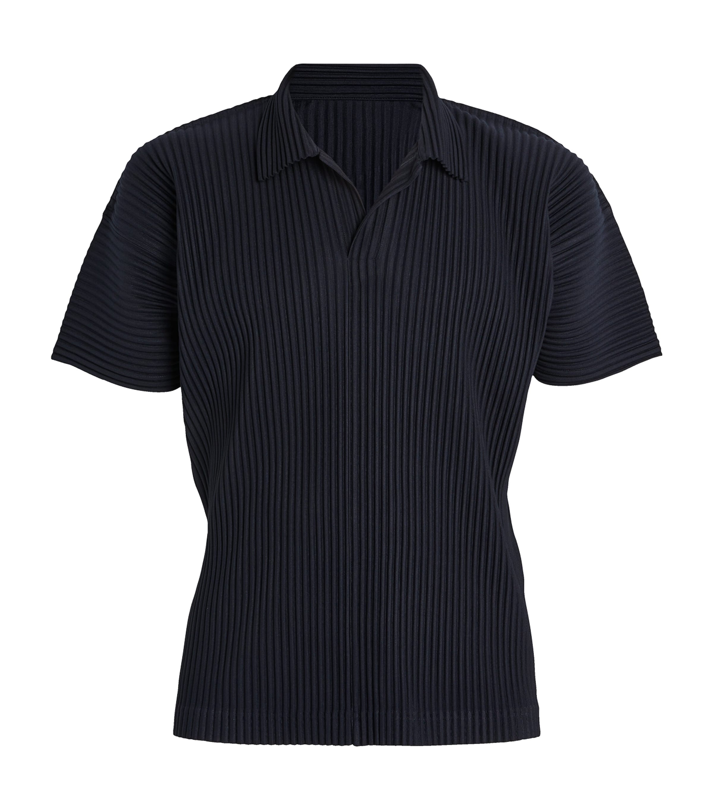 ISSEY MIYAKE PLEATED POLO SHIRT 