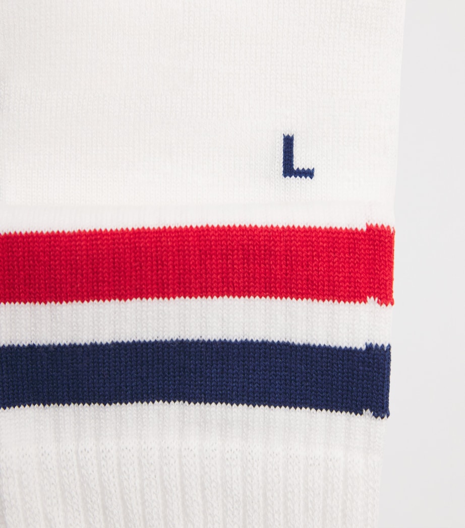 Falke Mens Ribbed Dynamic Socks Weissblaur Image 2