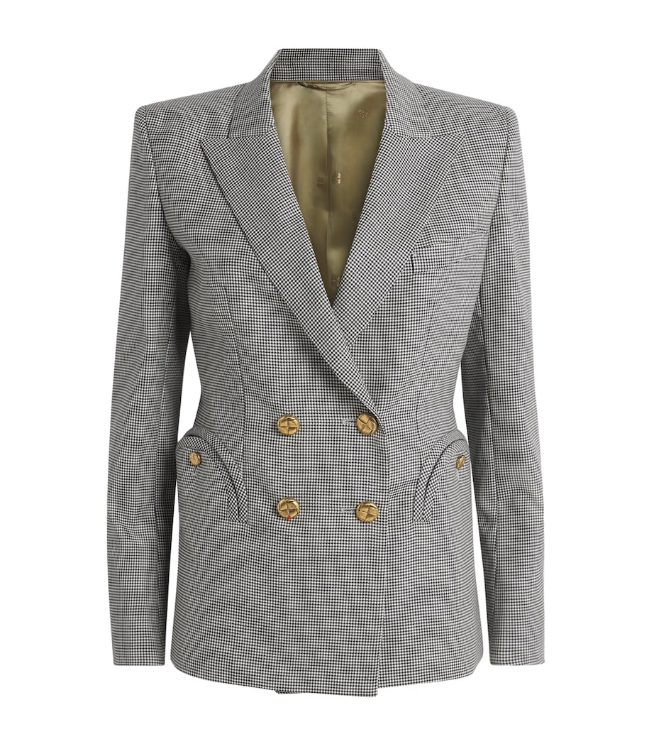 Wool Charmer Double-Breasted Blazer NW07 BLACK&WHITE Image 1