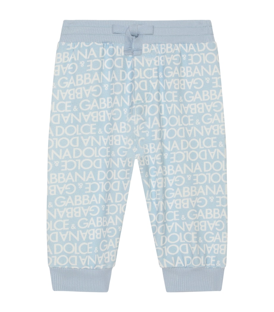 Dolce&Gabbana Kids Logo Sweatpants (3-30 Months) Hcxca Dg Bianco Image 1