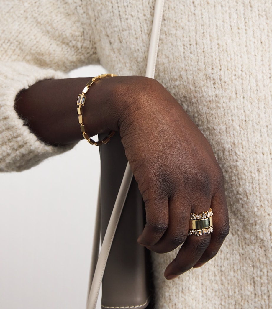 Yellow Gold and Mixed Diamond Tech Ring Jackets (Size 8.5) 18K YG/WD Image 5