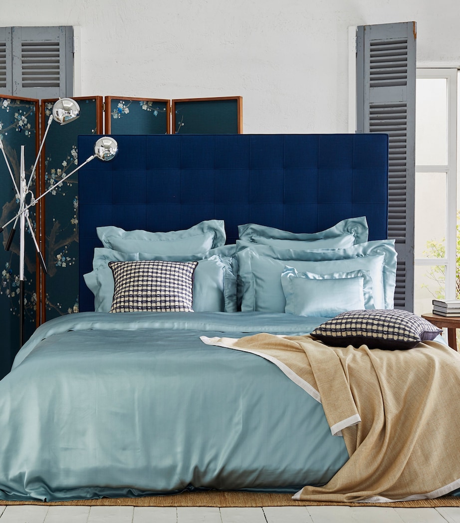 Silk Teal Superking Duvet Cover (260cm x 220cm) GREEN Image 2