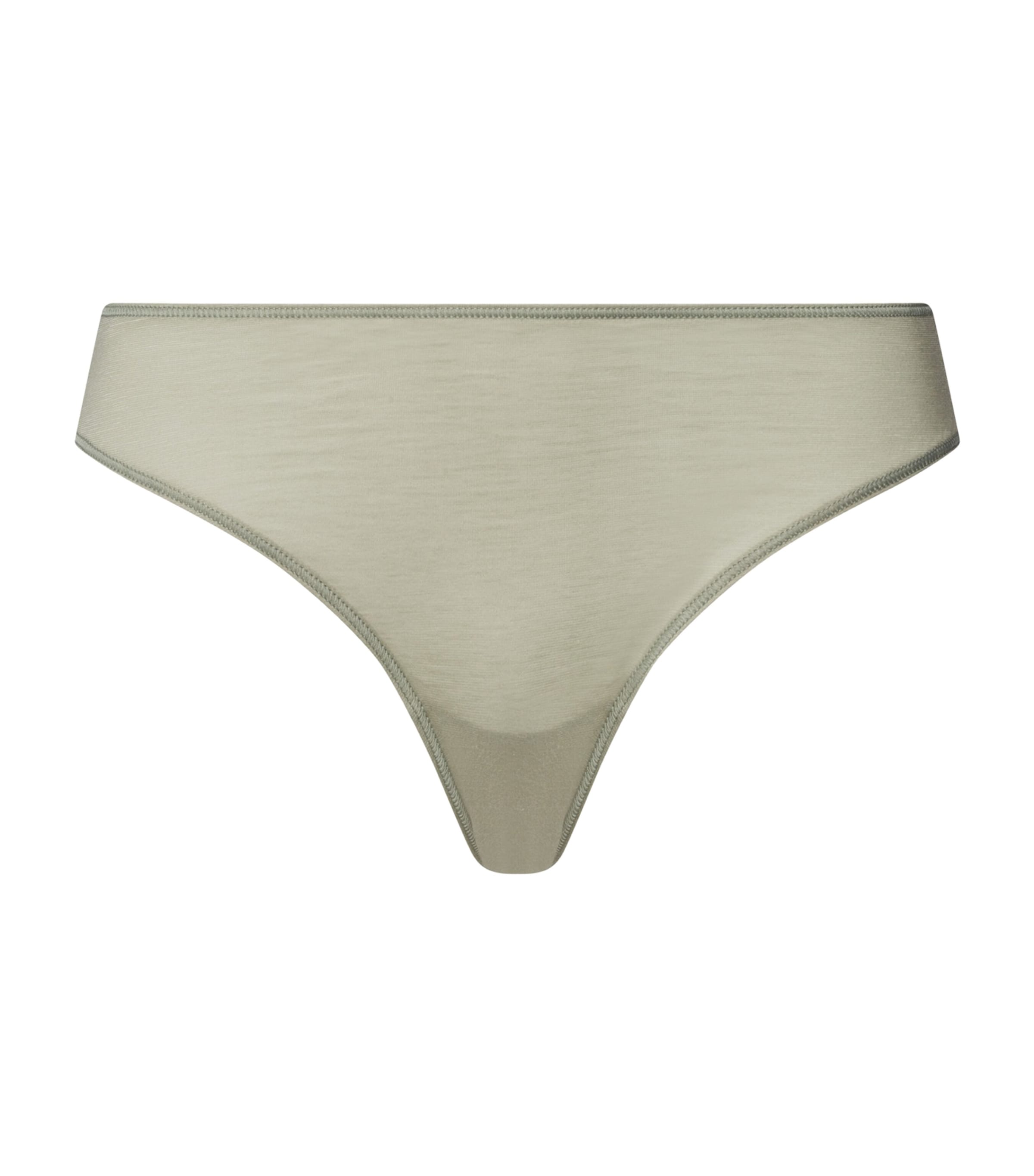 Shop Hanro Cotton Ultralight Mini Briefs In Green