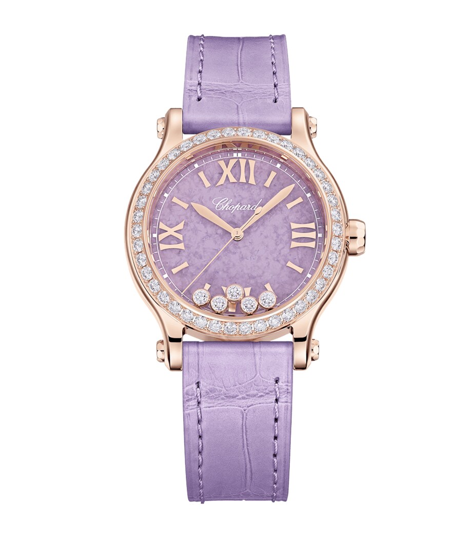 Chopard Rose Gold and Diamond Happy Sport Automatic Watch 33mm Rose Gold Image 1