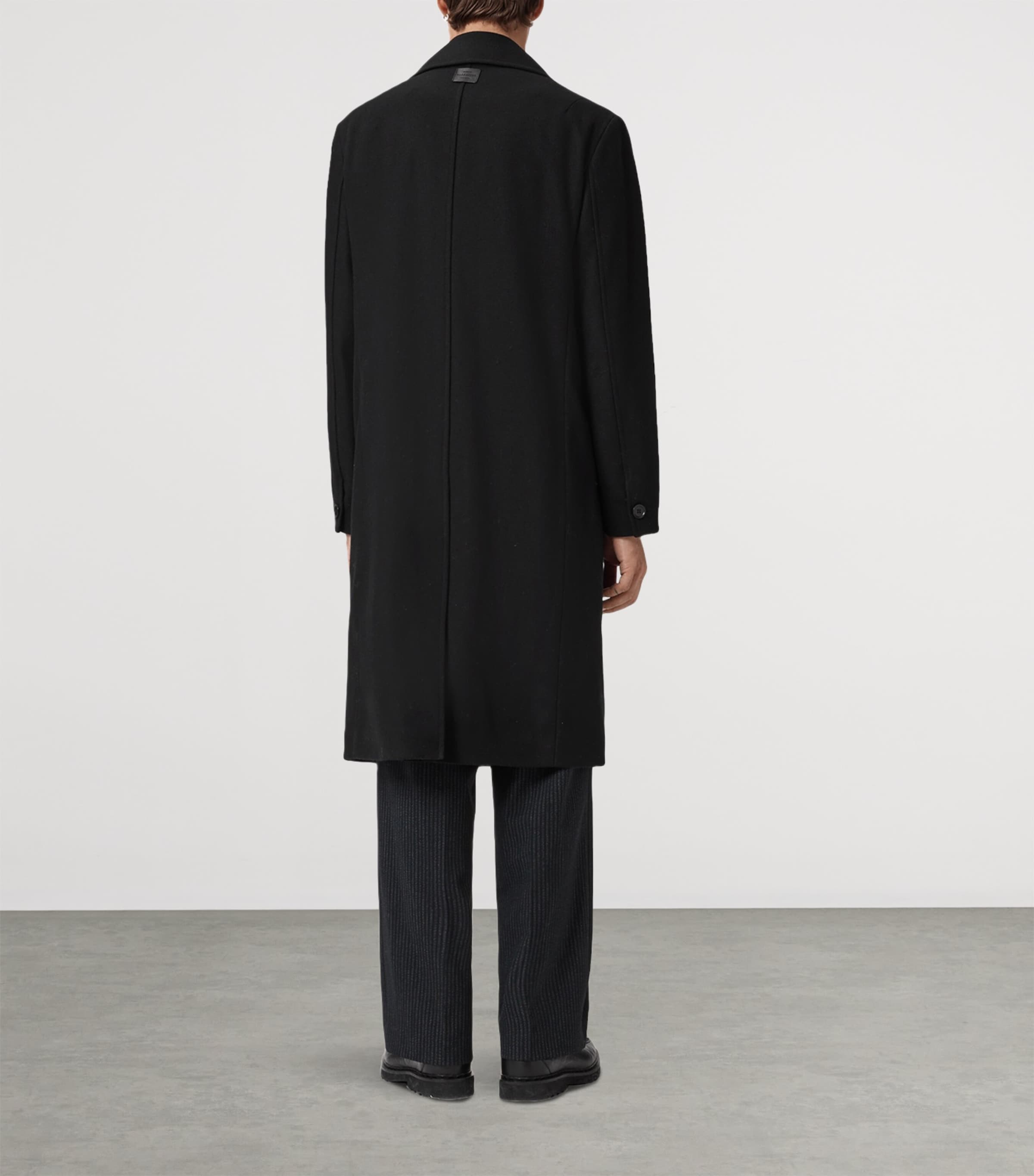 Wool-Blend Curran Overcoat BLACK Image 4