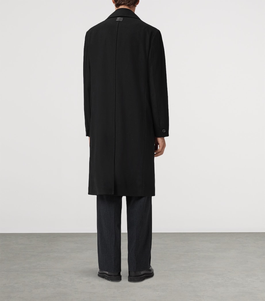 Wool-Blend Curran Overcoat BLACK Image 4