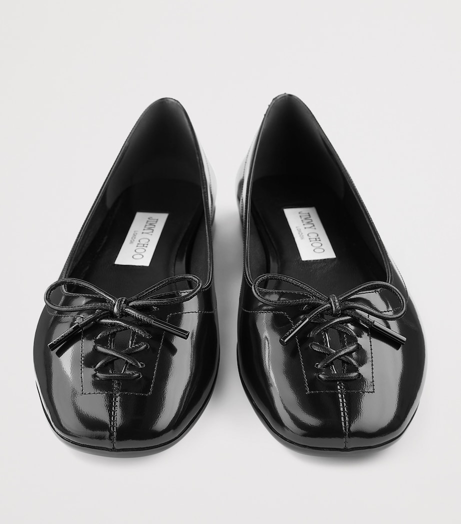 Scarlett Patent Leather Ballet Flats BLACK Image 3
