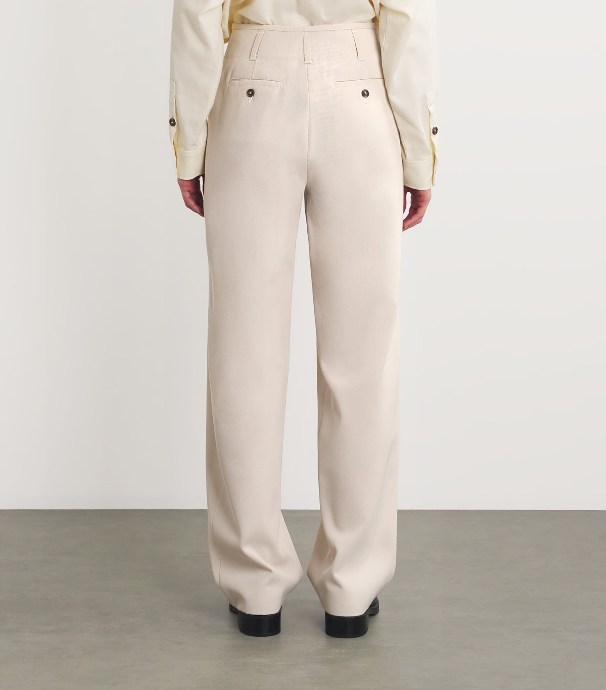 【送料&関税込】Max Mara Ernesta High Waist Wide Leg Pants Max Mara Ernesta High Waist Wide Leg Pants in White | Lyst