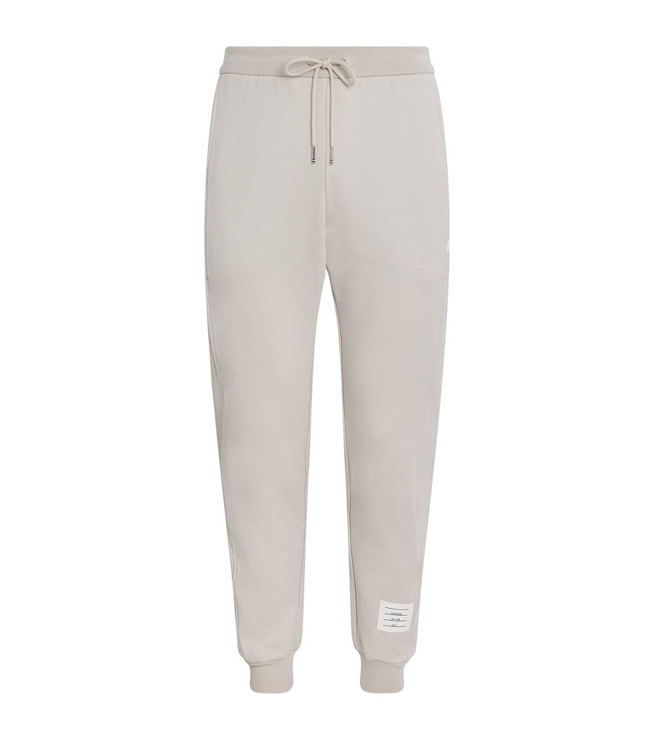 Thom Browne Mens Cotton 4-Bar Sweatpants Beige Image 1