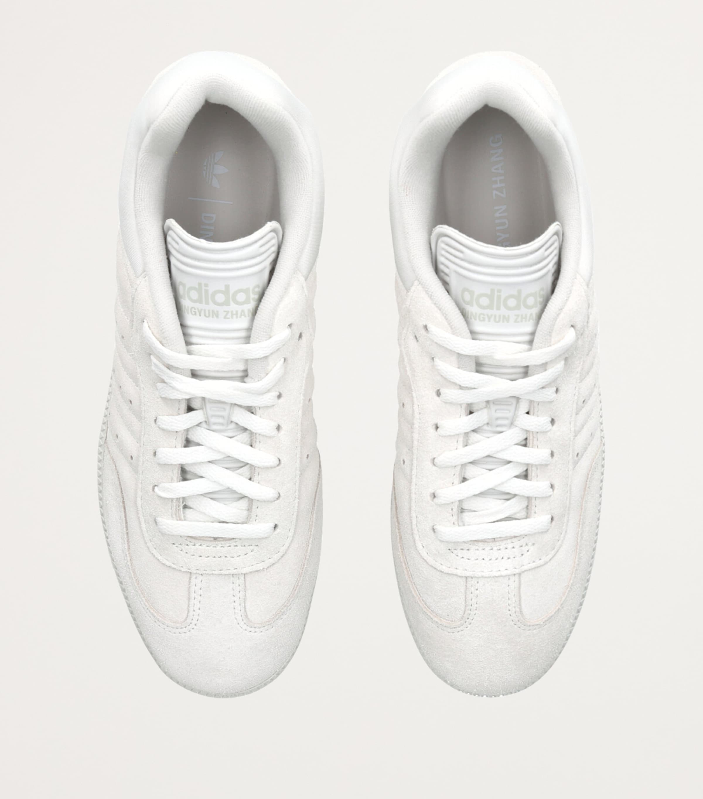 x Dingyun Zhang Suede Samba Sneakers BONE/COMB Image 4