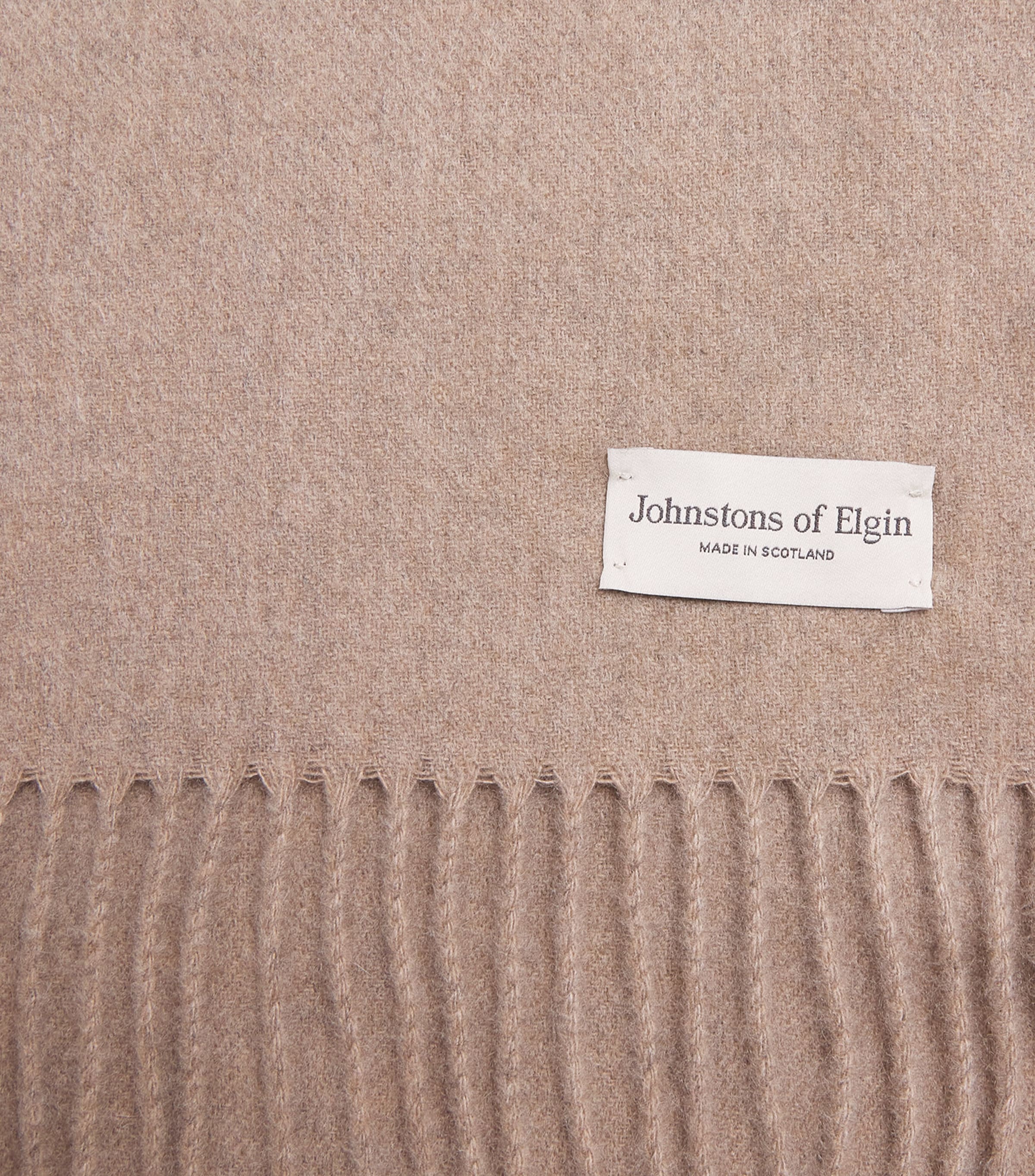 Johnstons Of Elgin Natural Cashmere Scarf Otter Image 4