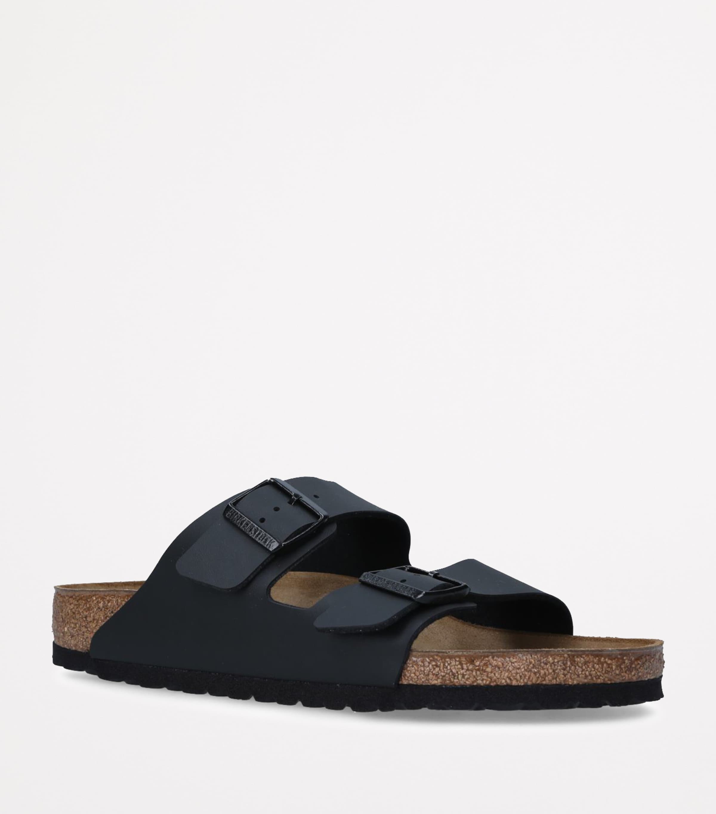 Birkenstock Leather Arizona Sandals Black Image 1