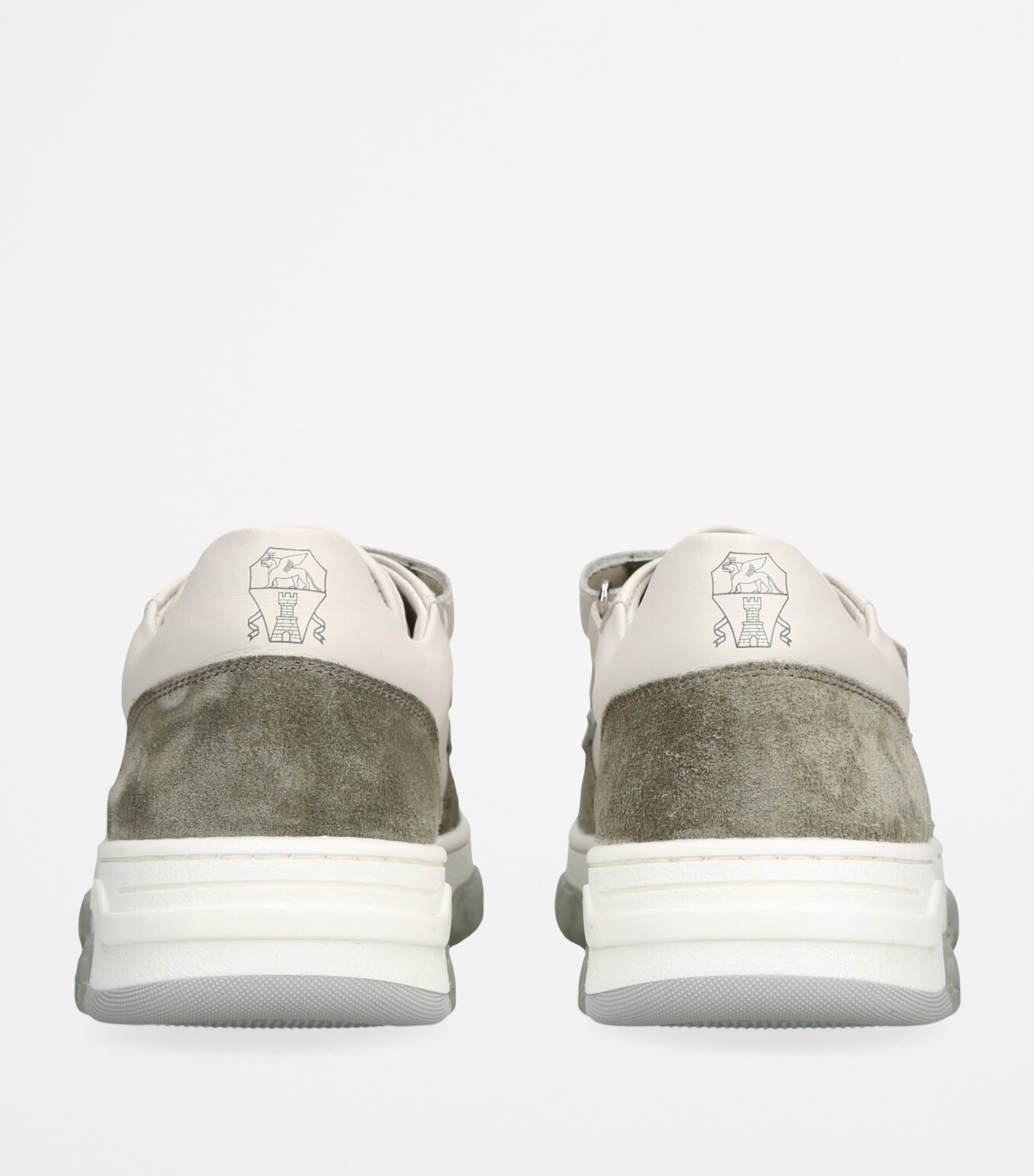 Brunello Cucinelli Kids Leather Suede-Trim Velcro Sneakers White/oth Image 2