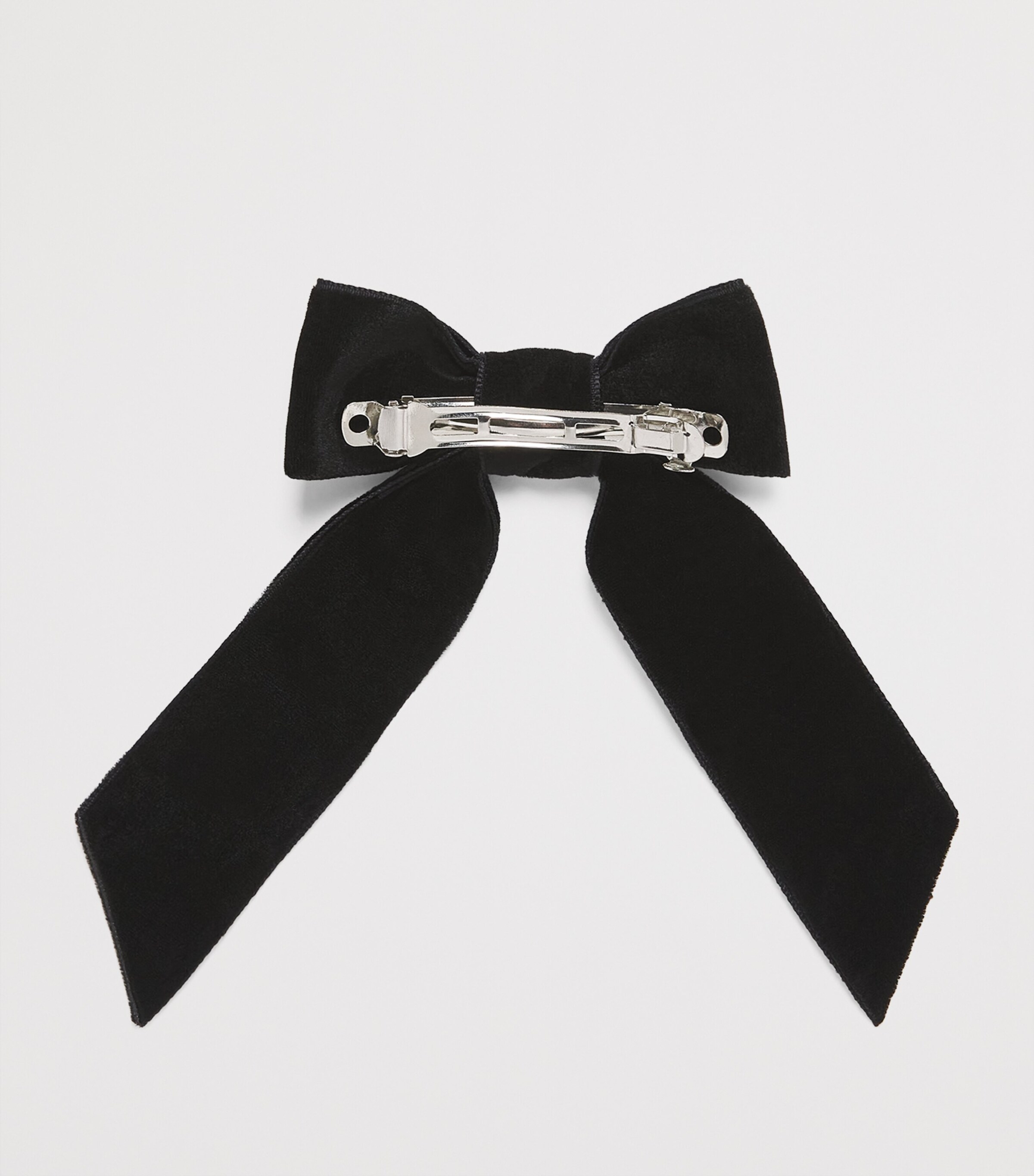 Velvet Embellished Hair Bow 2 NOIR Image 2