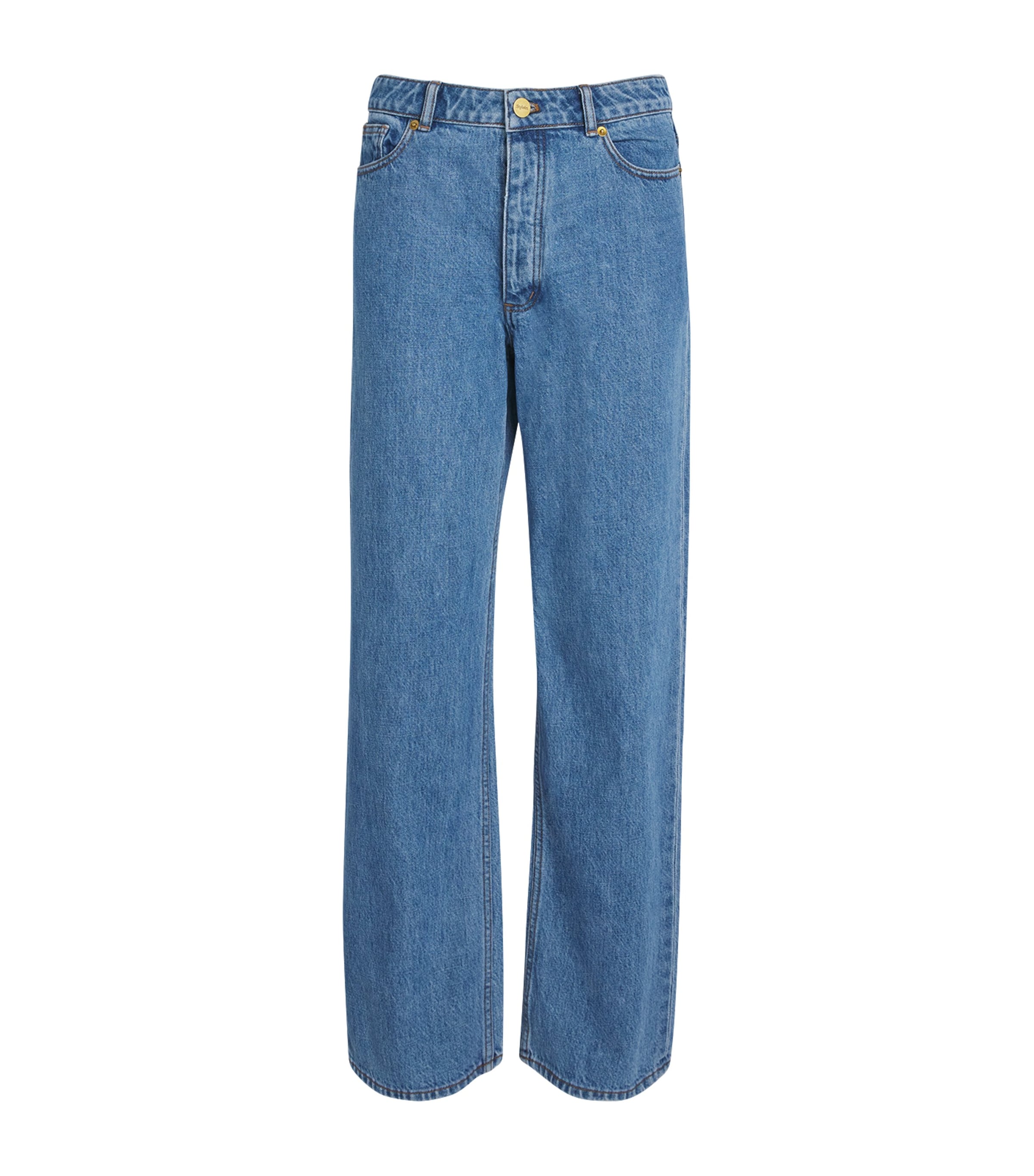 Stylein Kim Relaxed Straight Jeans In Blue