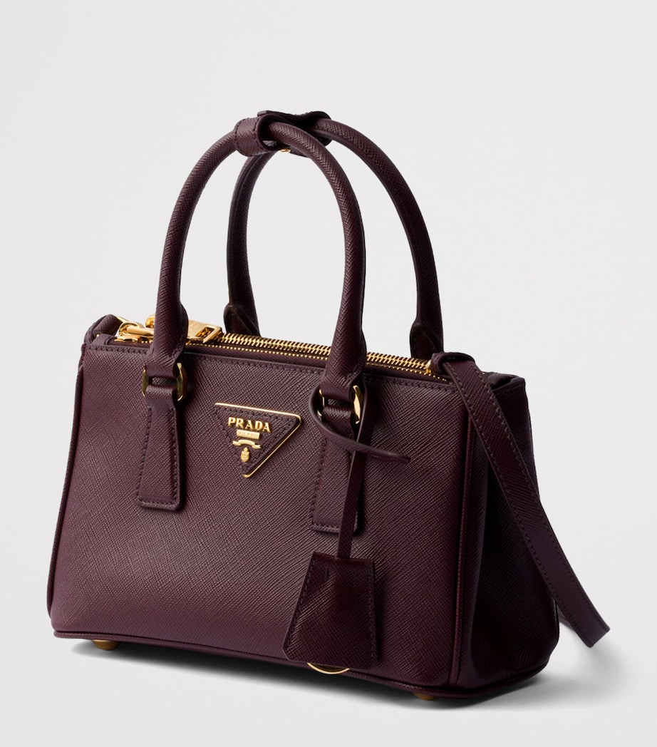 Prada Mini Leather Galleria Top-Handle Bag Image 2
