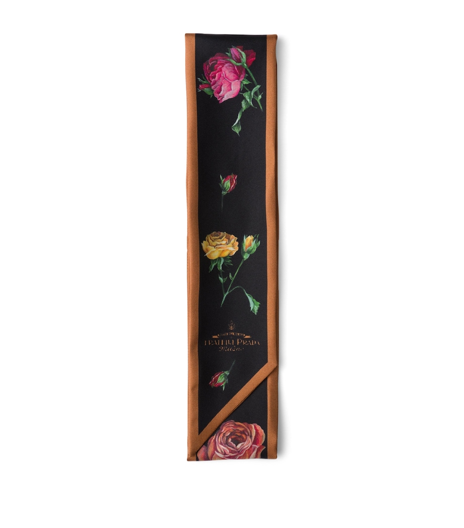 Prada Silk Twill Skinny Scarf Image 1