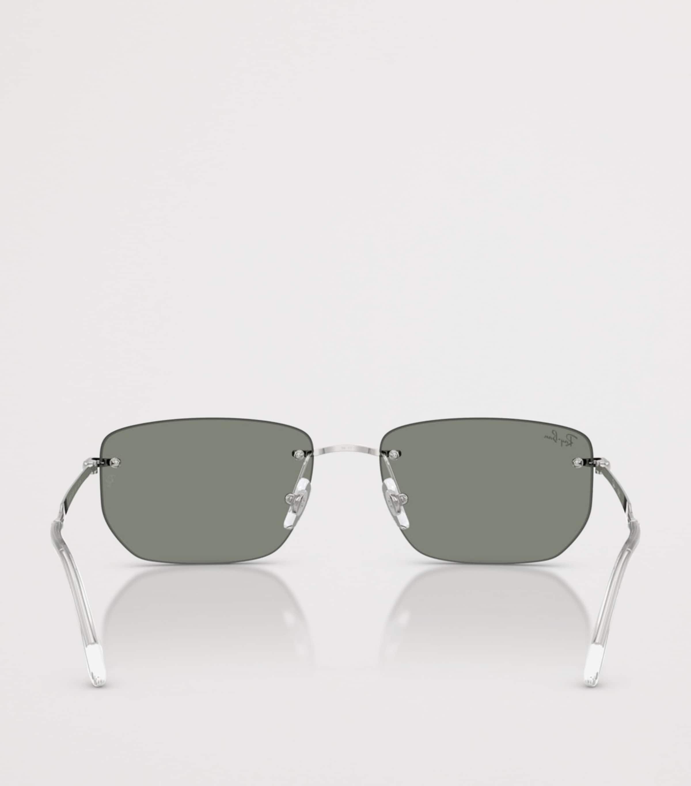 Ray-Ban RB3768 Irregular Sunglasses Silver Image 4