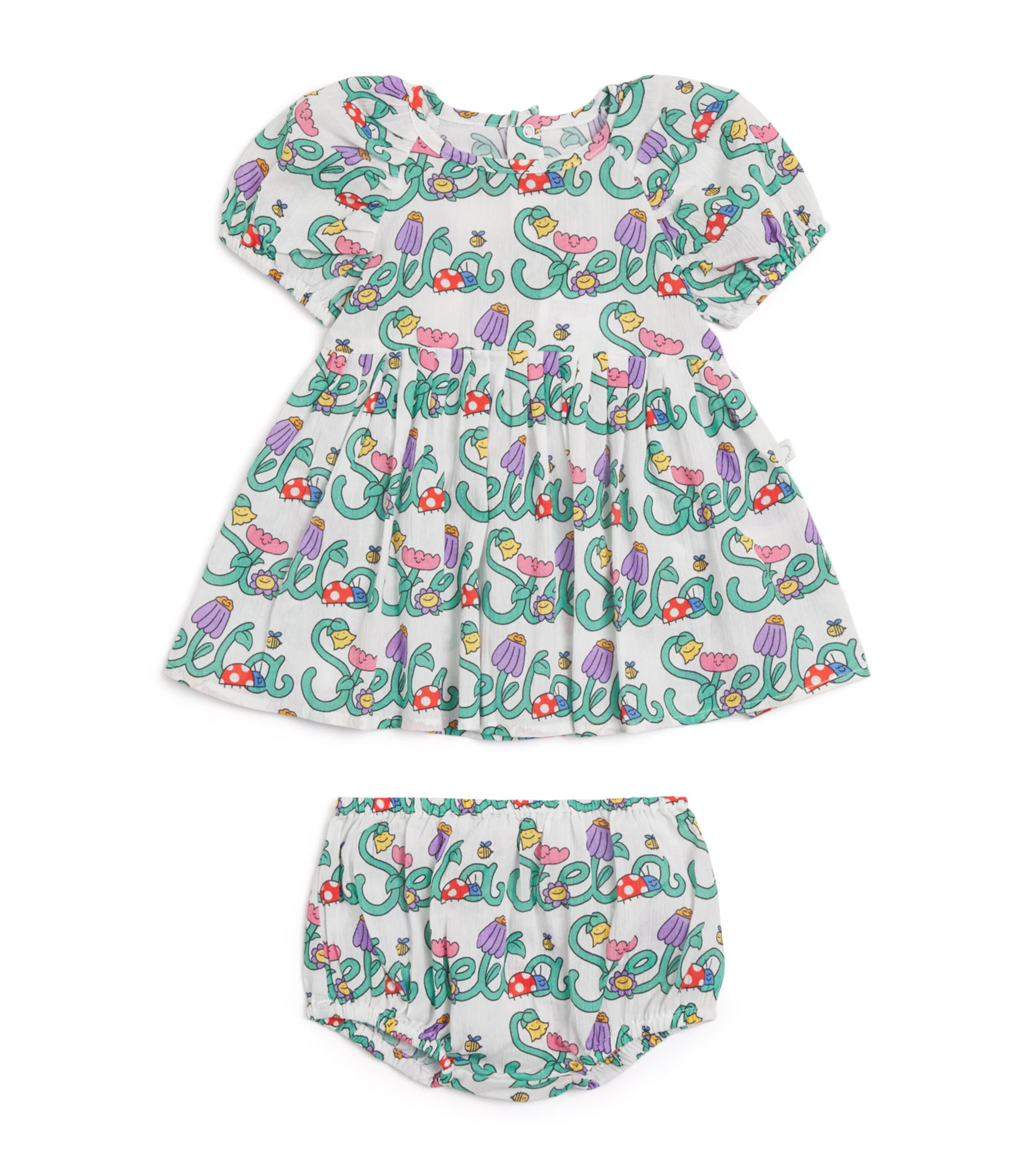 Stella McCartney Kids Organic Cotton Vine Print Dress (2-12 Years) Image 1