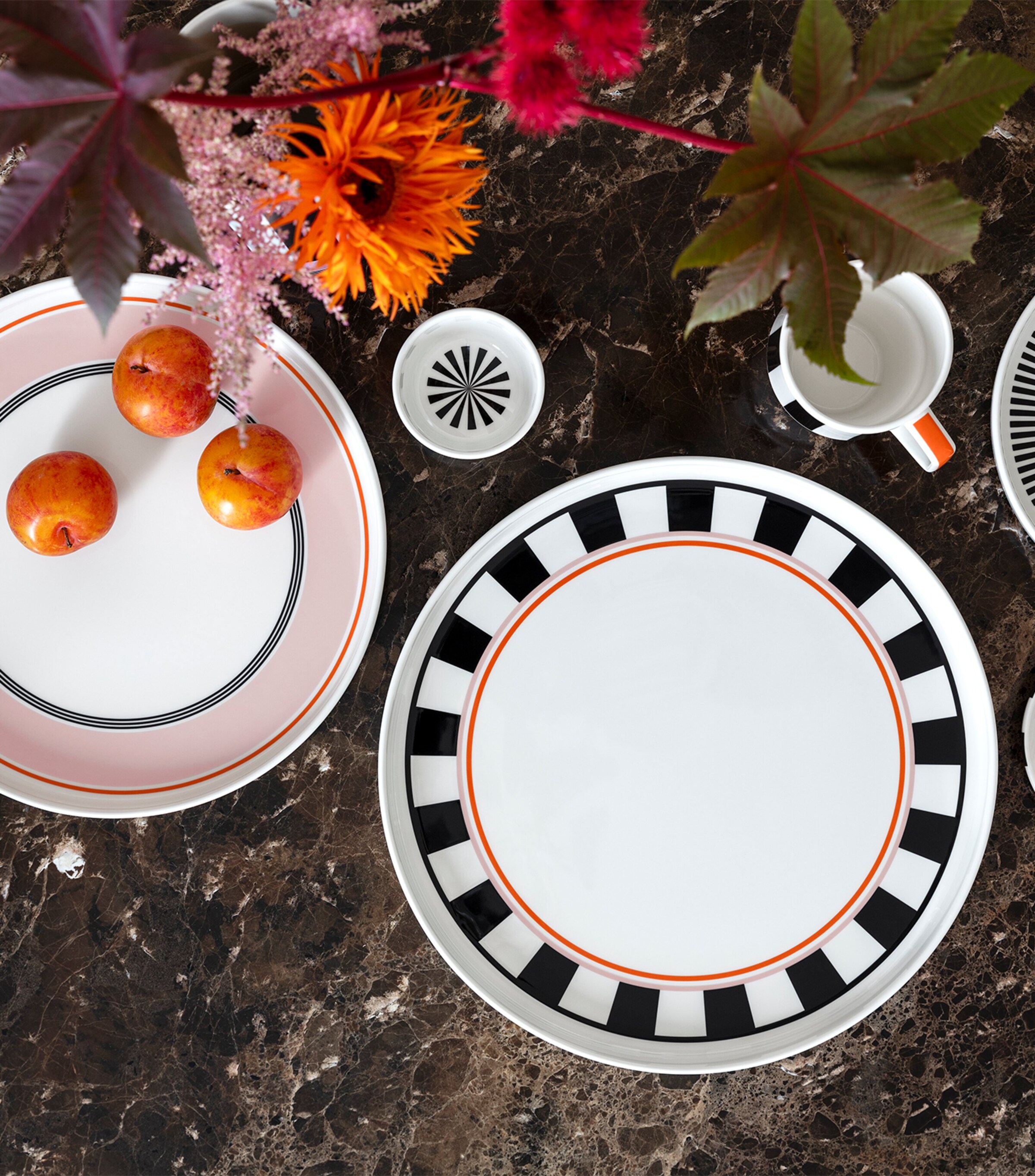 Porcelain Memphis Dessert Plate (21cm) WHITE Image 3